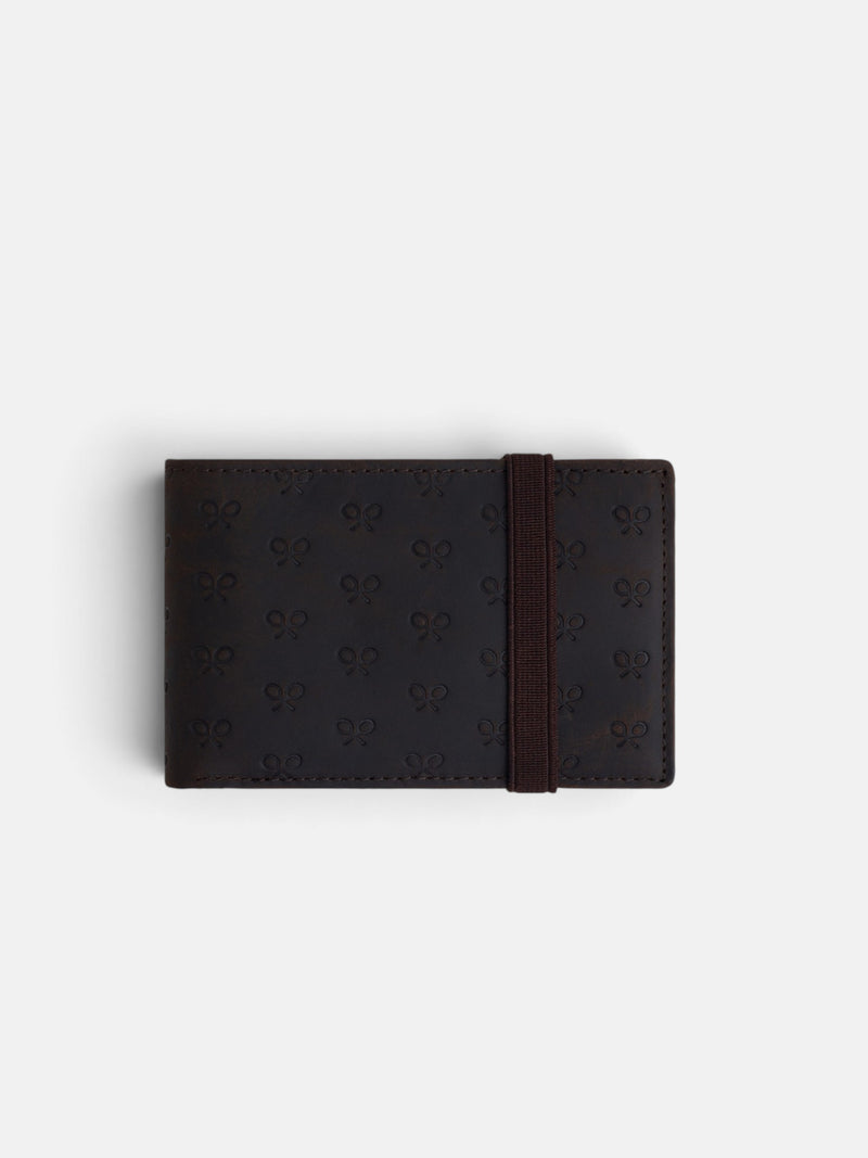 Multi-racket suede wallet