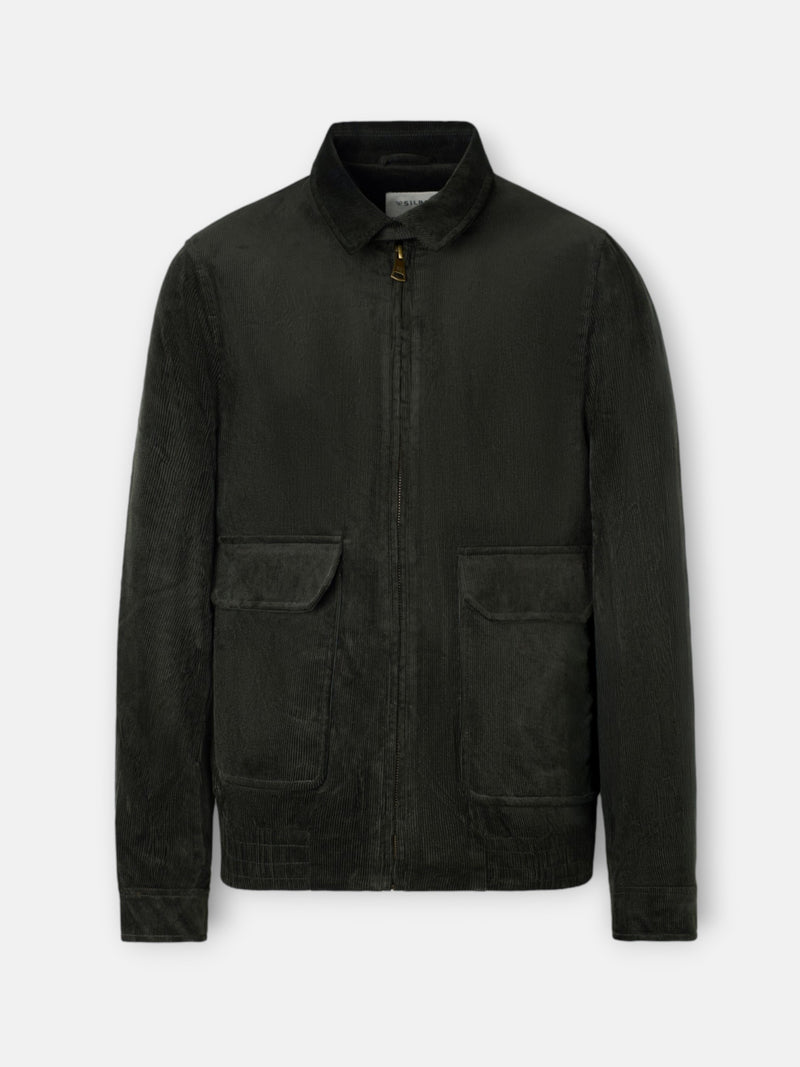 Green corduroy jacket