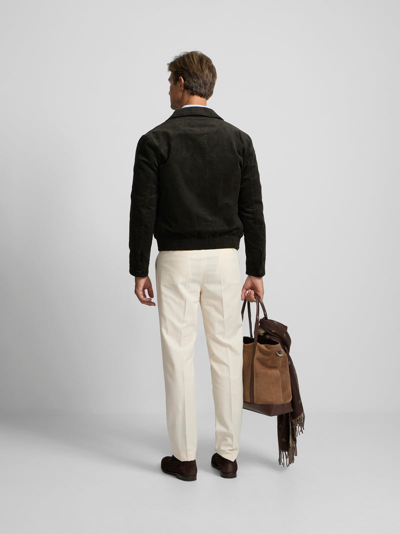 Green corduroy jacket
