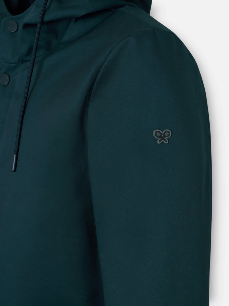 Parka à poches verte