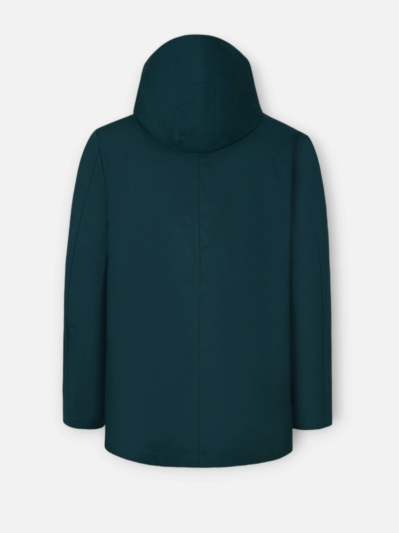Parka à poches verte