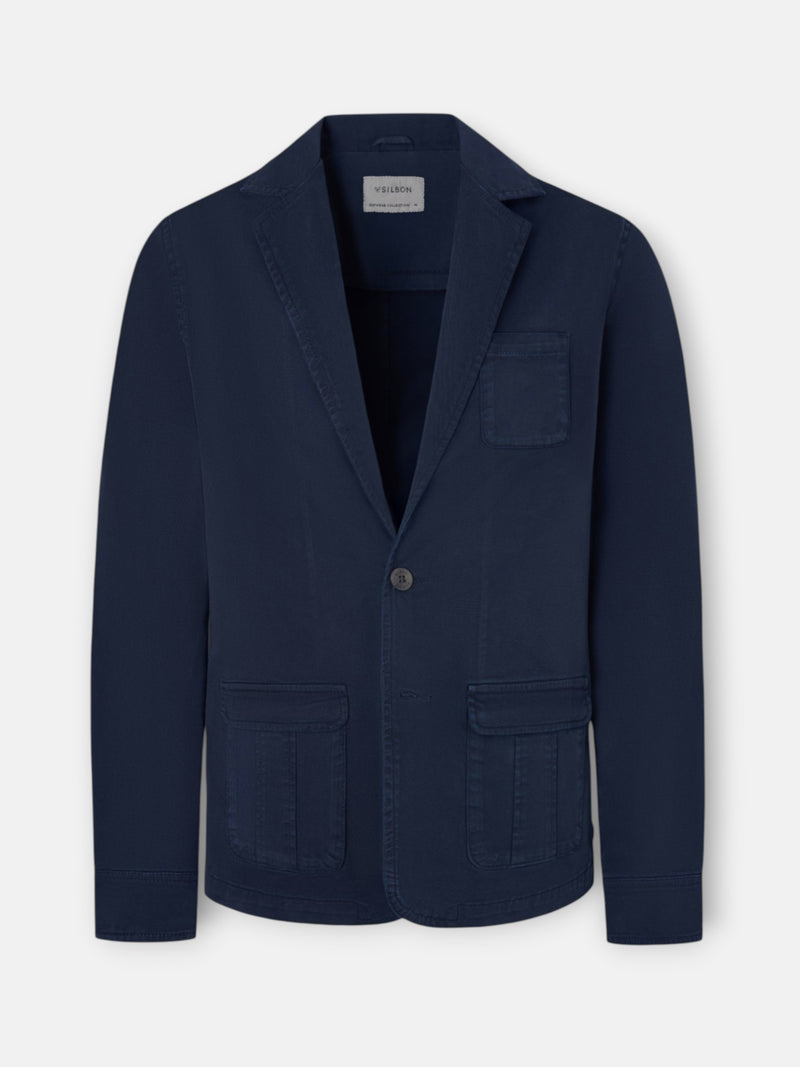Navy blue semi-blazer