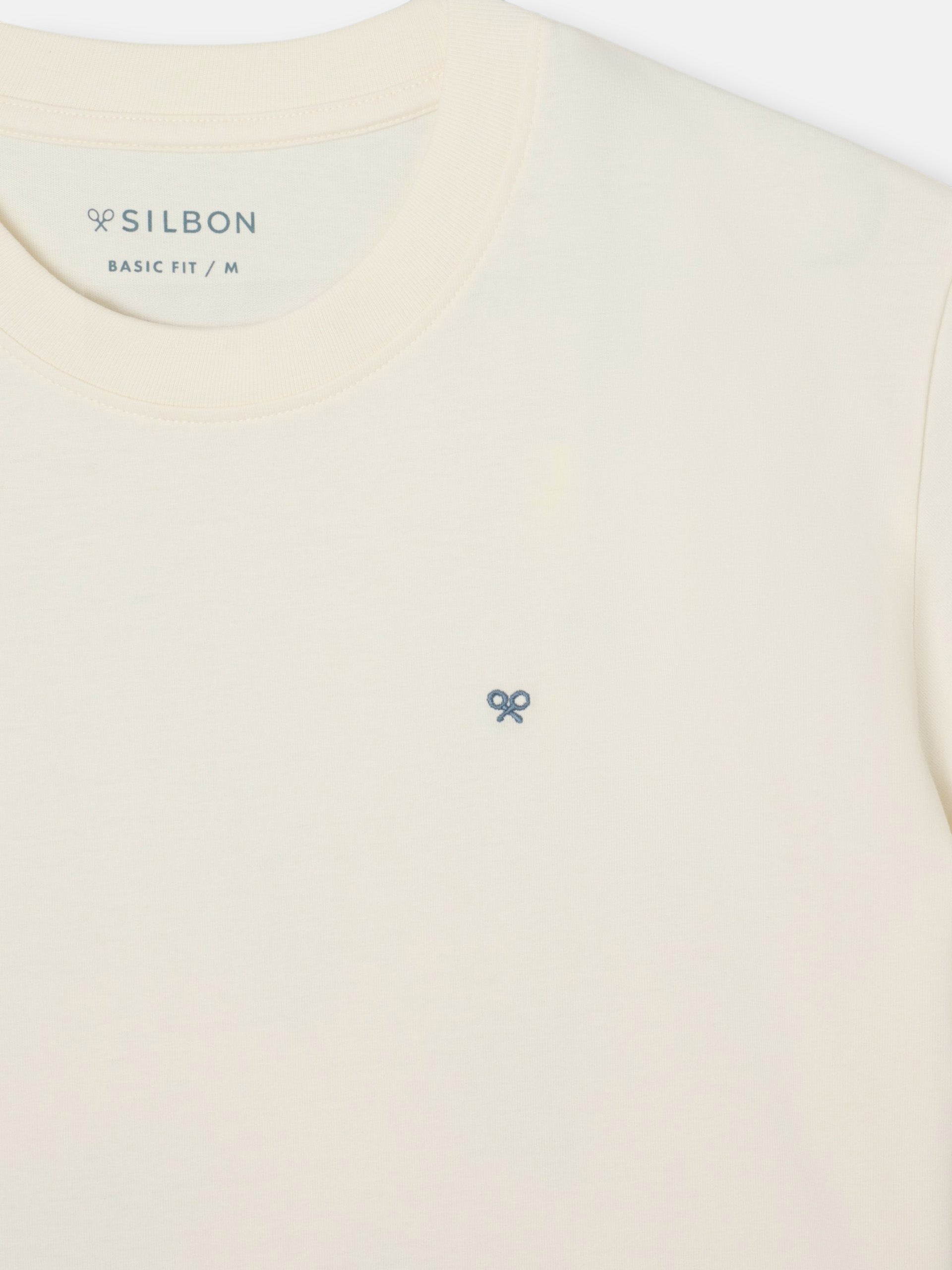 Camiseta poster raquetas crema