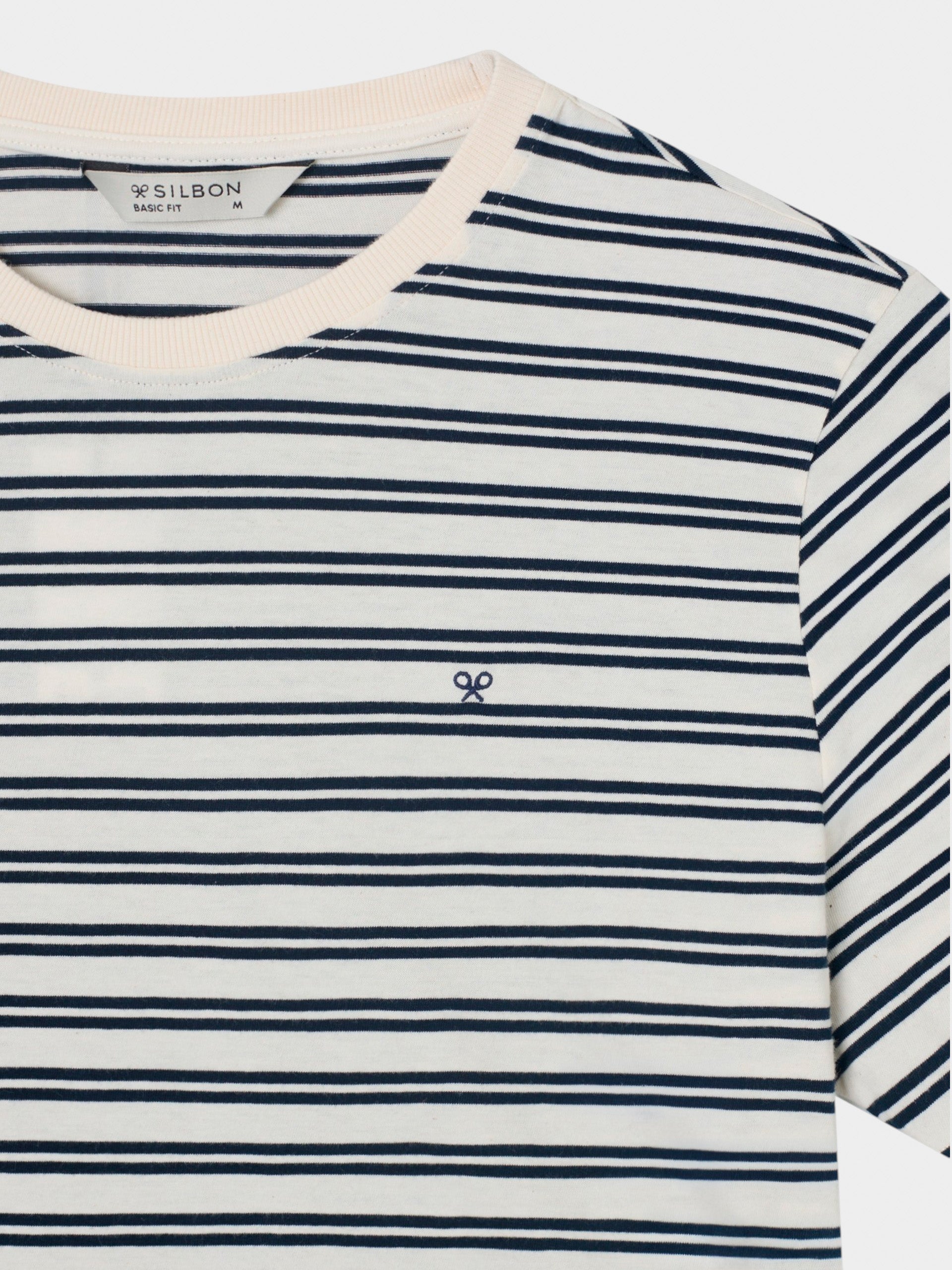 Camiseta cruise rayas finas azules