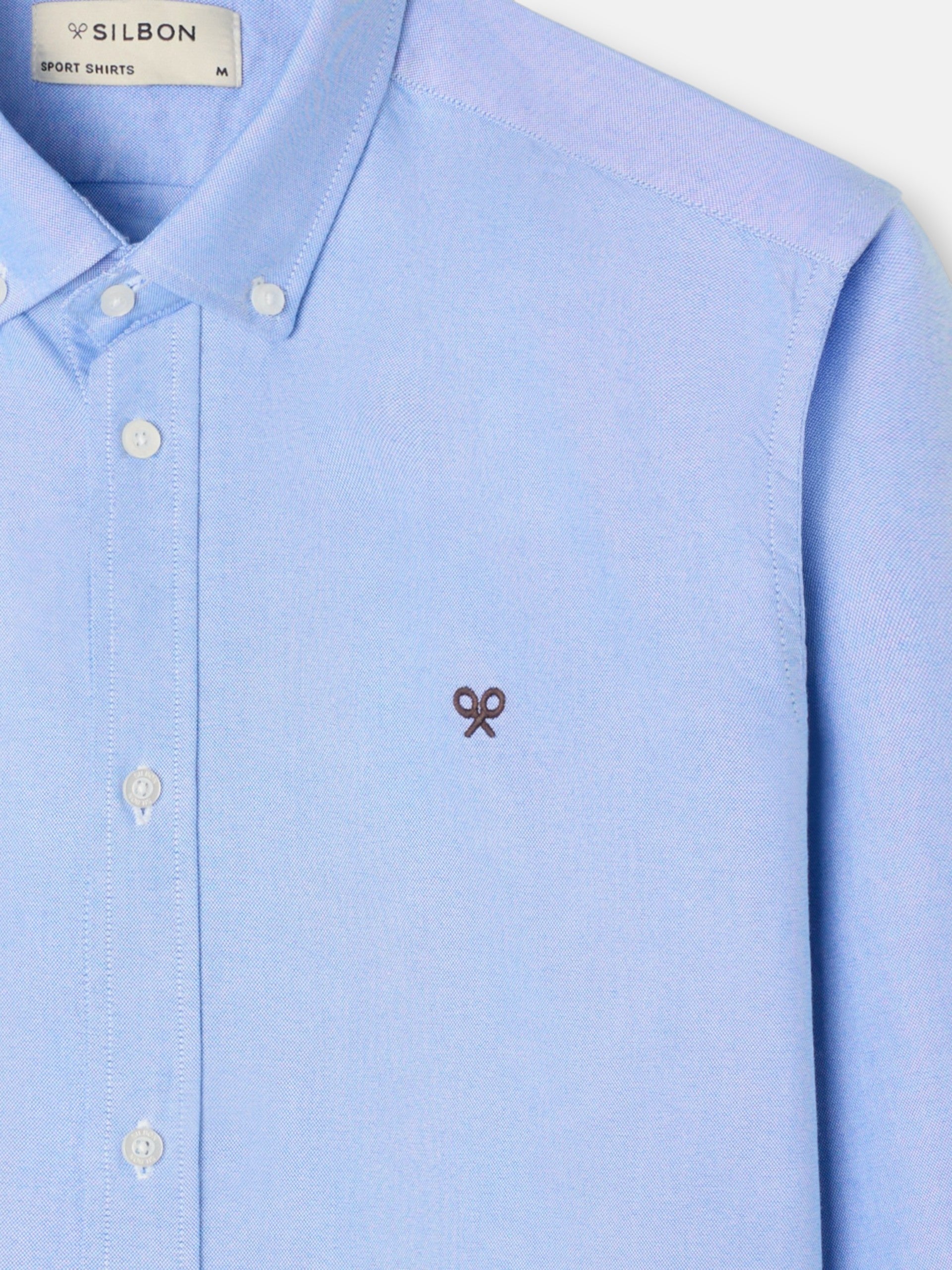 Blue Oxford sport shirt