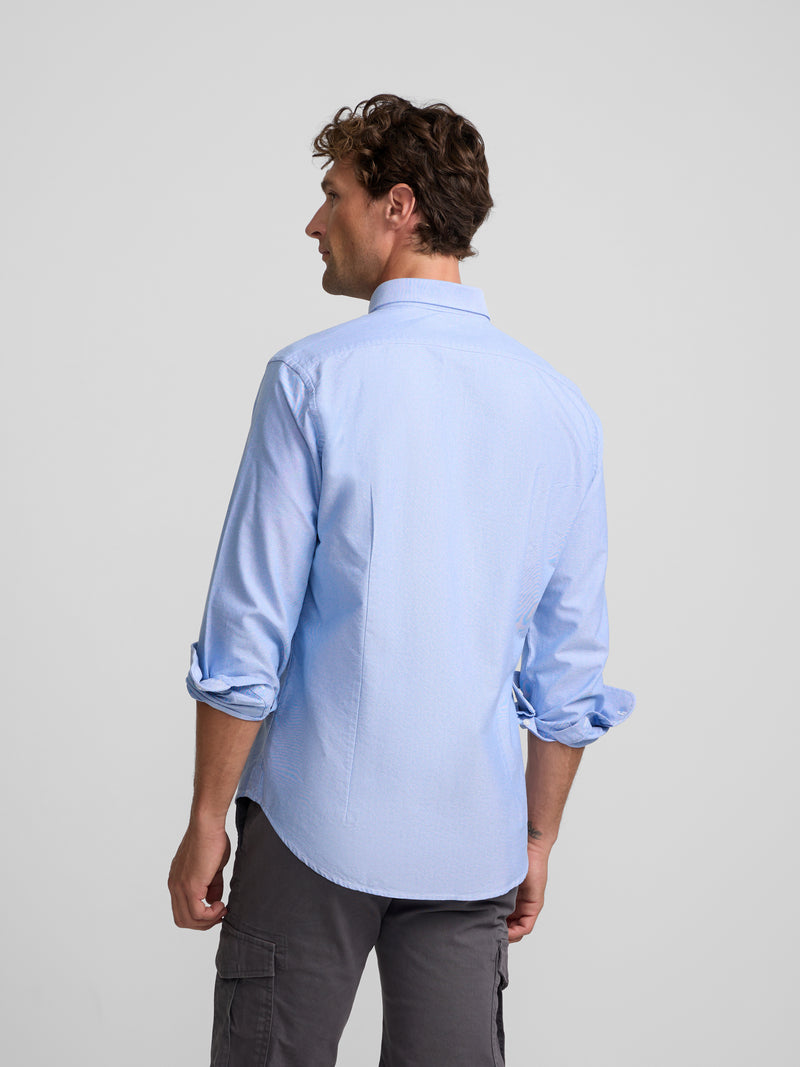 Chemise sport oxford bleu