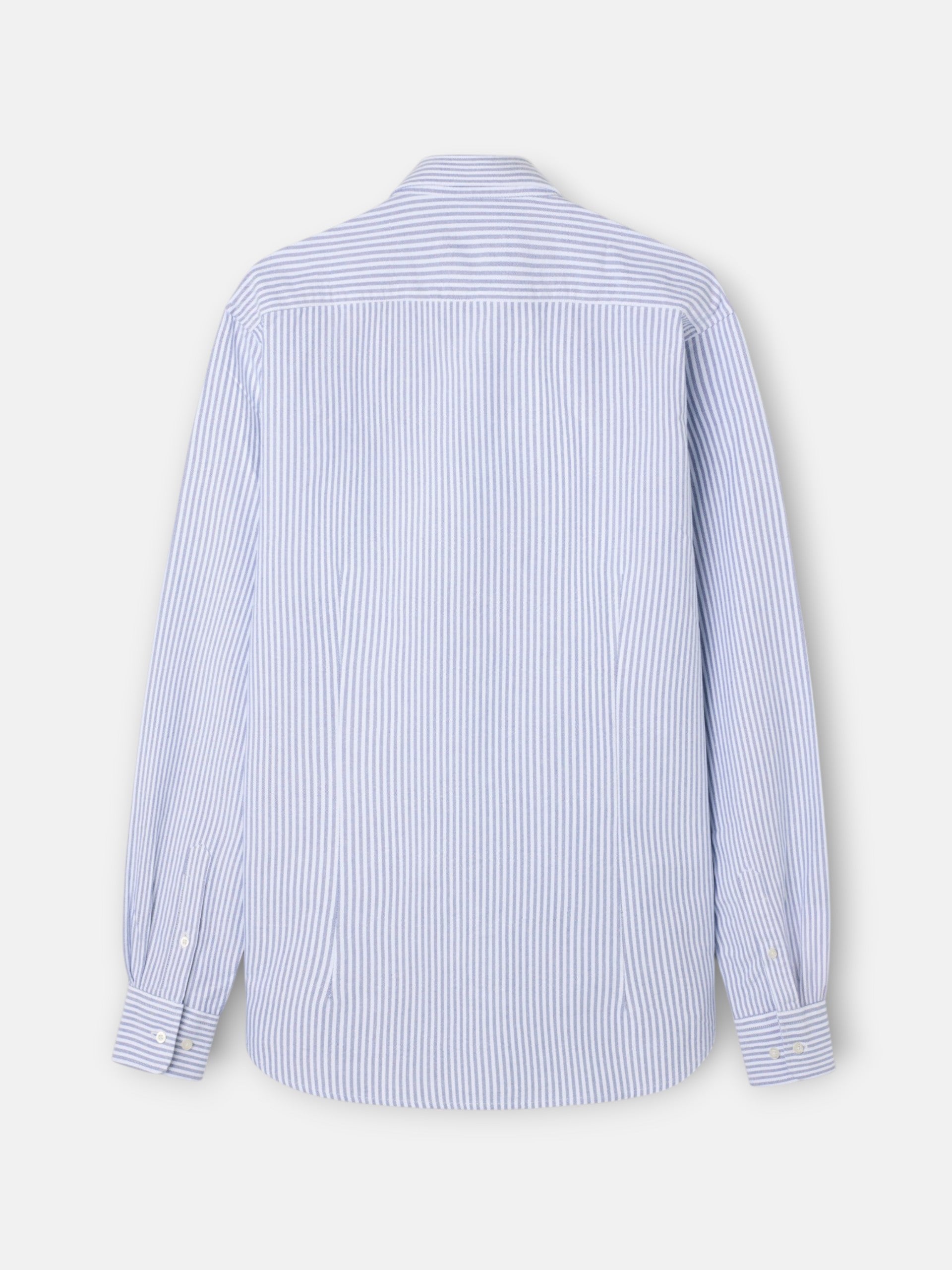 Chemise sport oxford à rayures moyennes bleu marine