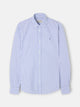 Bicolor navy and light blue striped oxford sport shirt