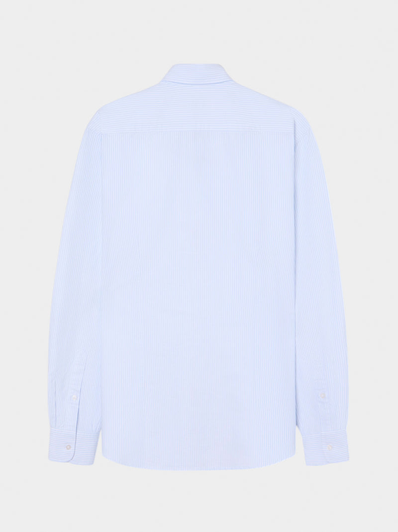 Camisa sport cruise bolso riscas azuis