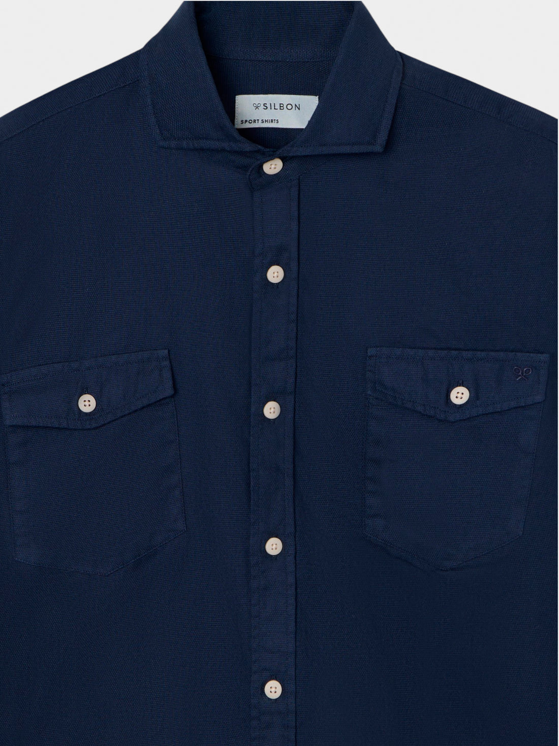 Navy blue cruise sport shirt with pockets