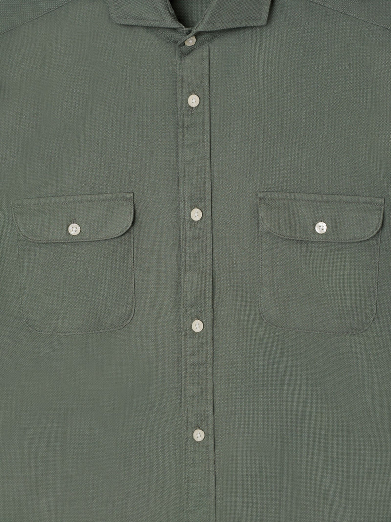 Camisa sport structure bolsillos verde