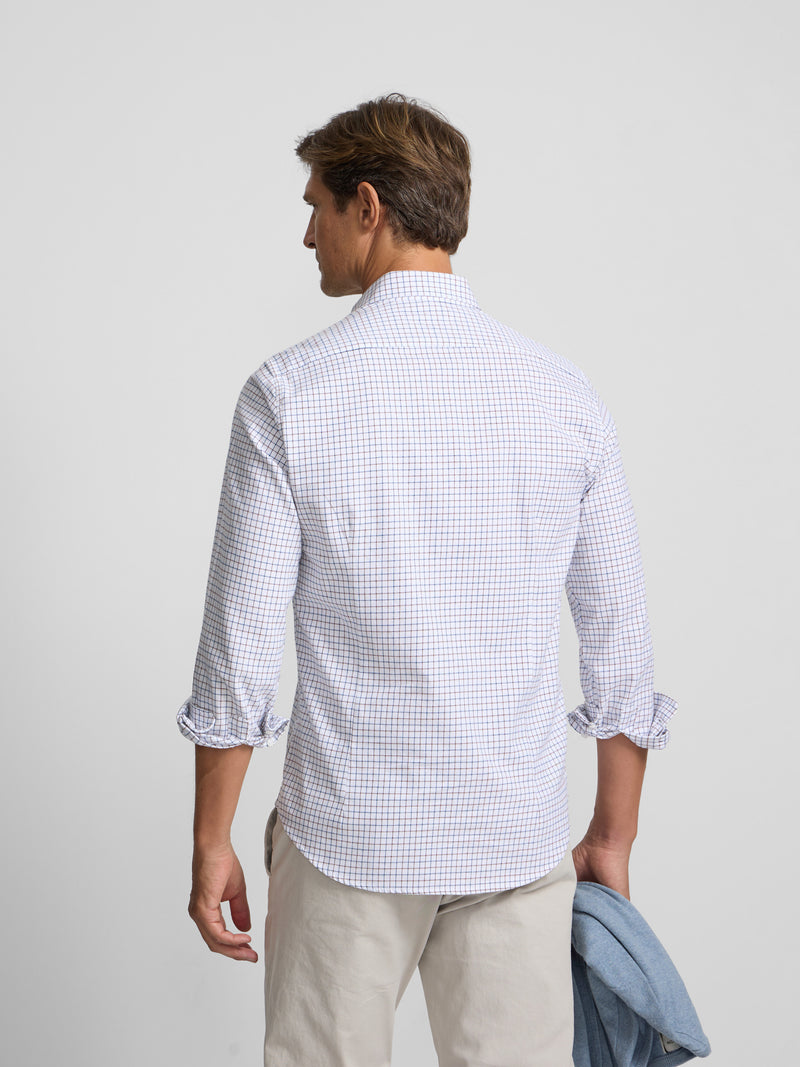 Camisa sport warm cuadros marron