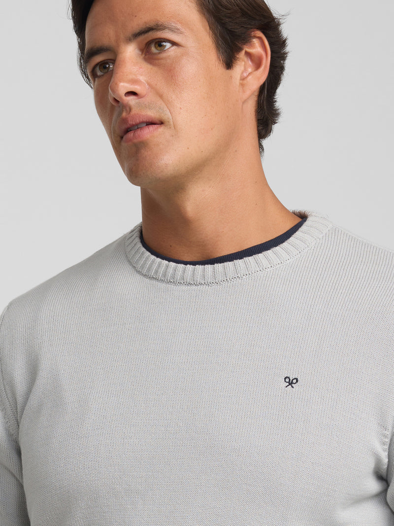 Pull uni bleu ciel