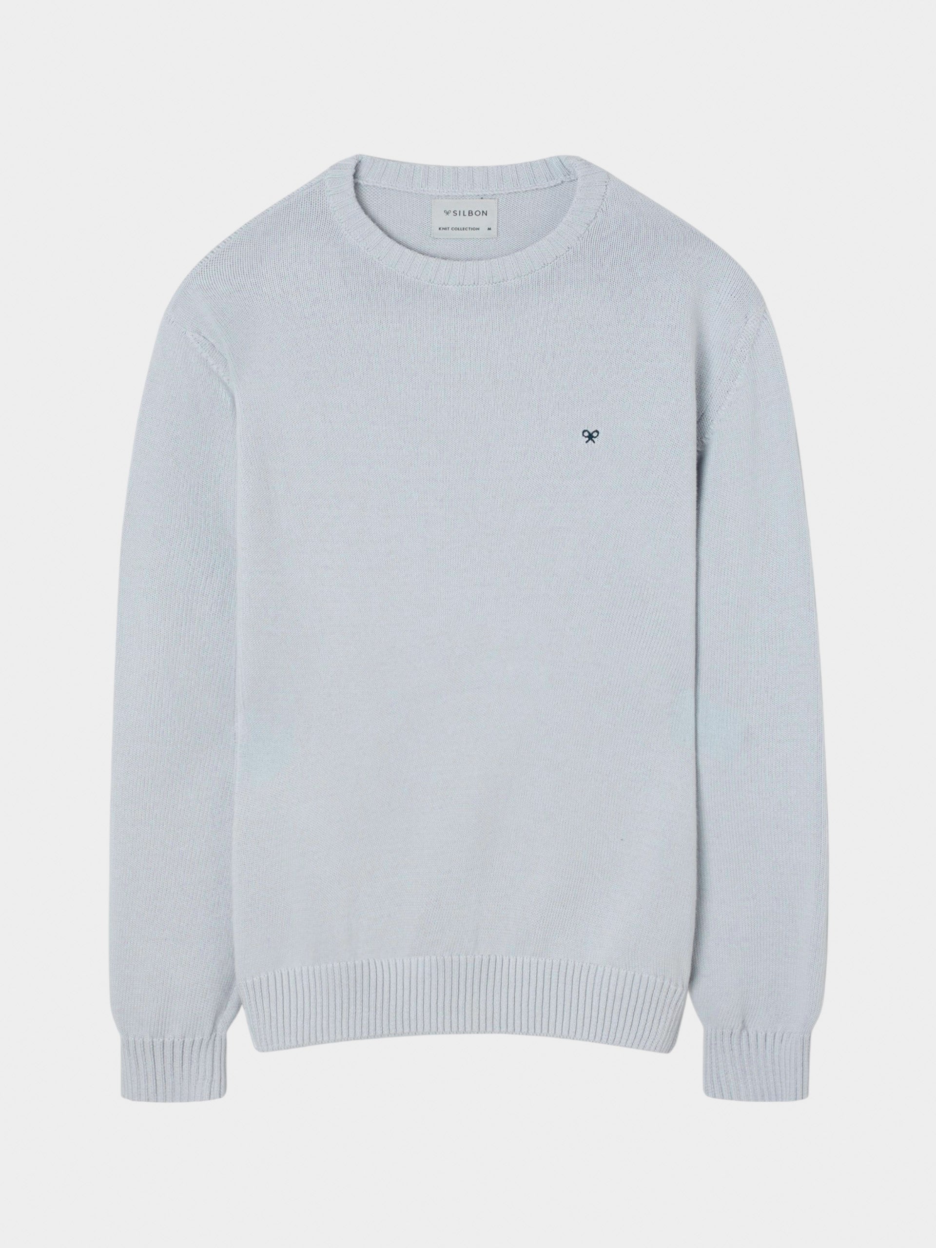 Light blue plain cruise sweater