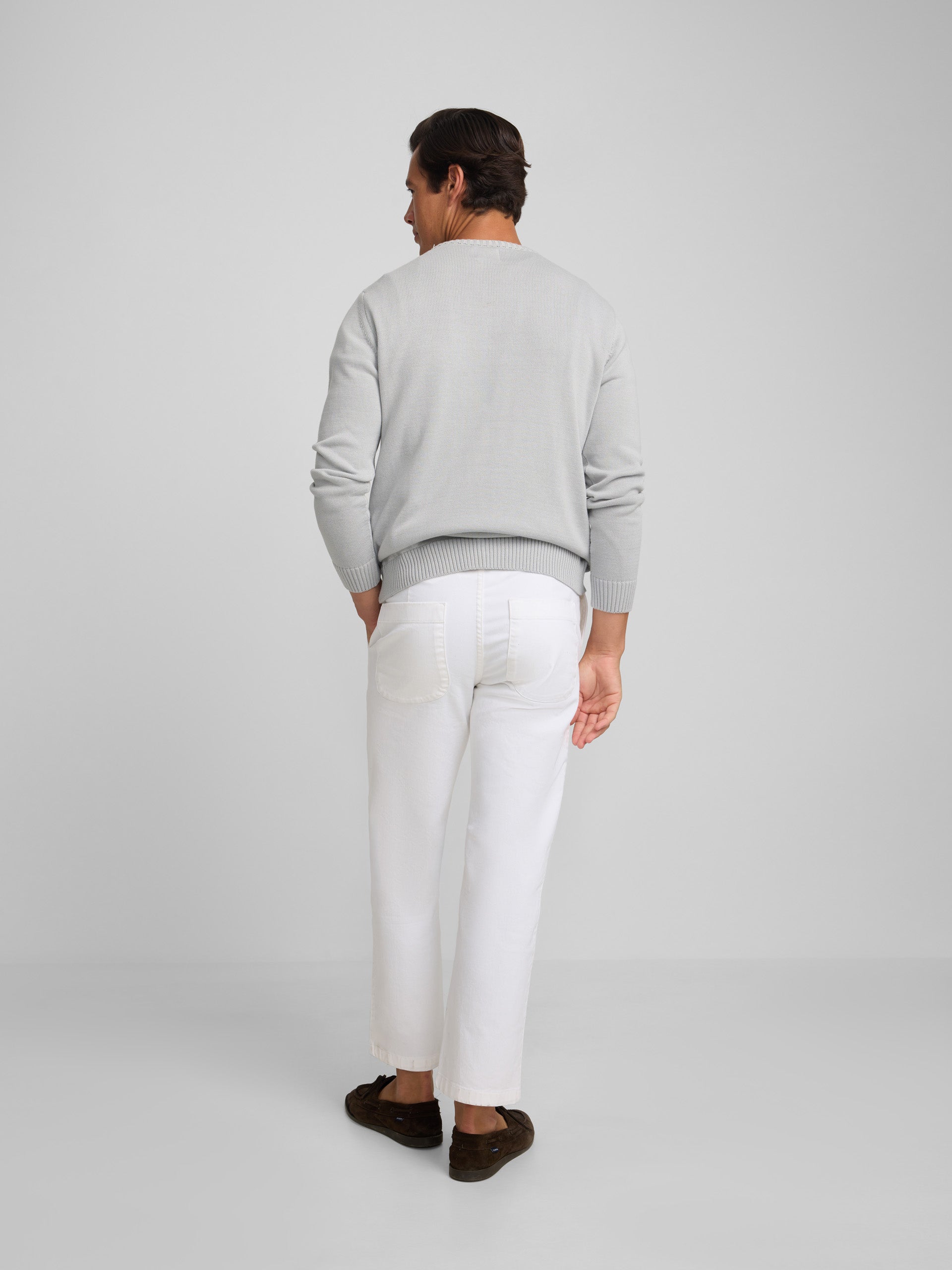 Light blue plain cruise sweater