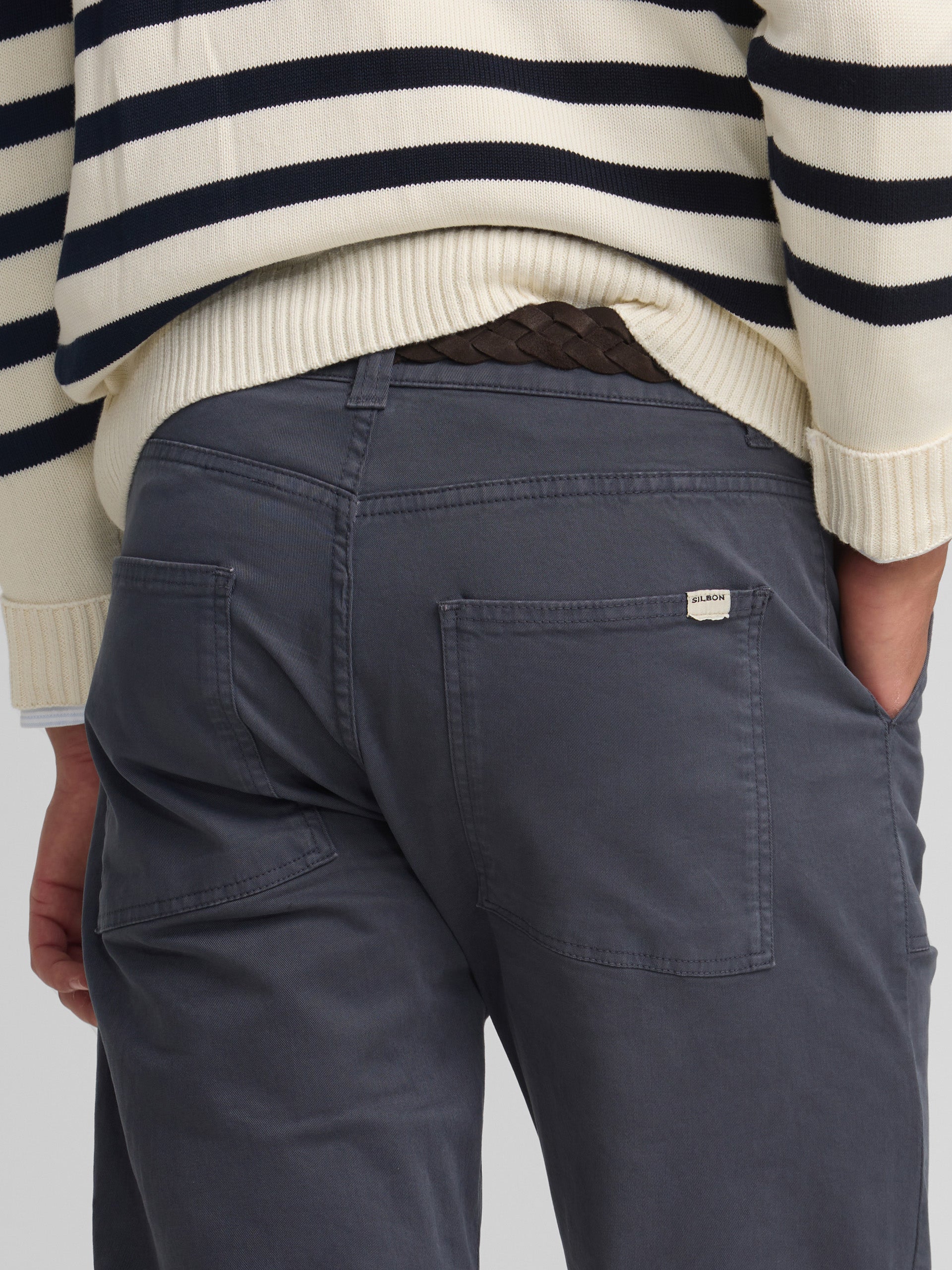 Pantalon sport cruise bolsillo parche azul oscuro