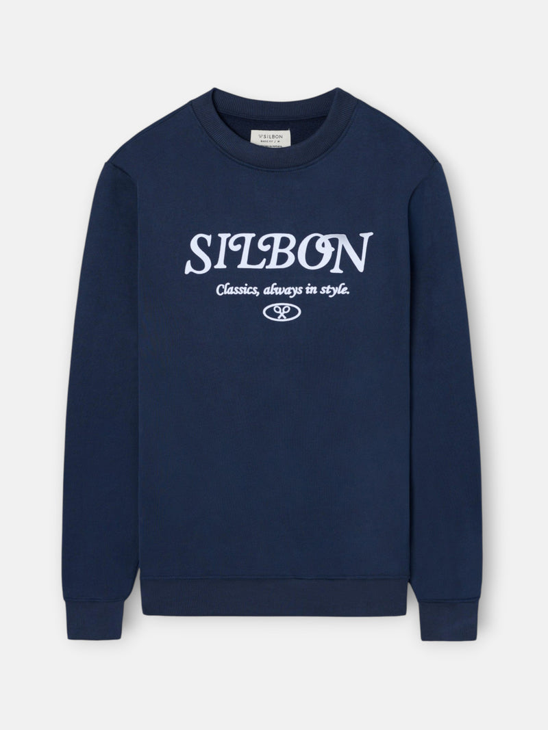 Sudadera bordado classics in style azul marino