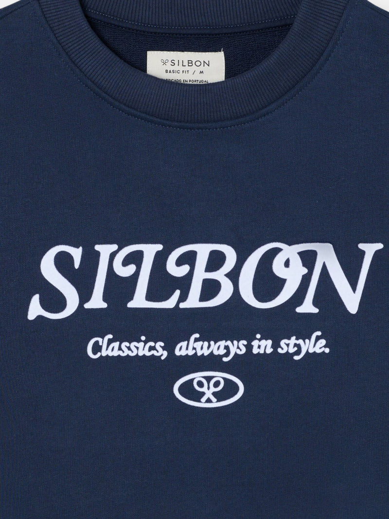 Sudadera bordado classics in style azul marino