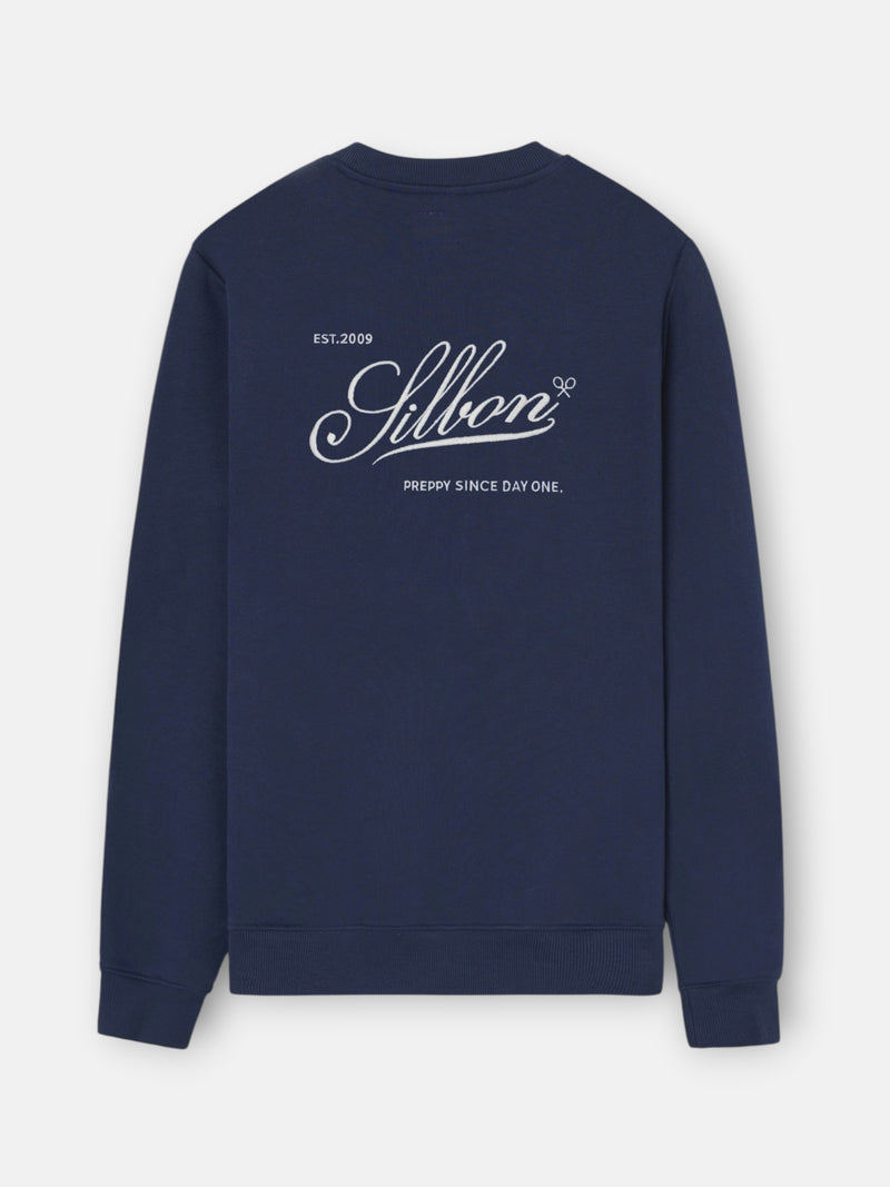 Sudadera Silbon preppy azul marino