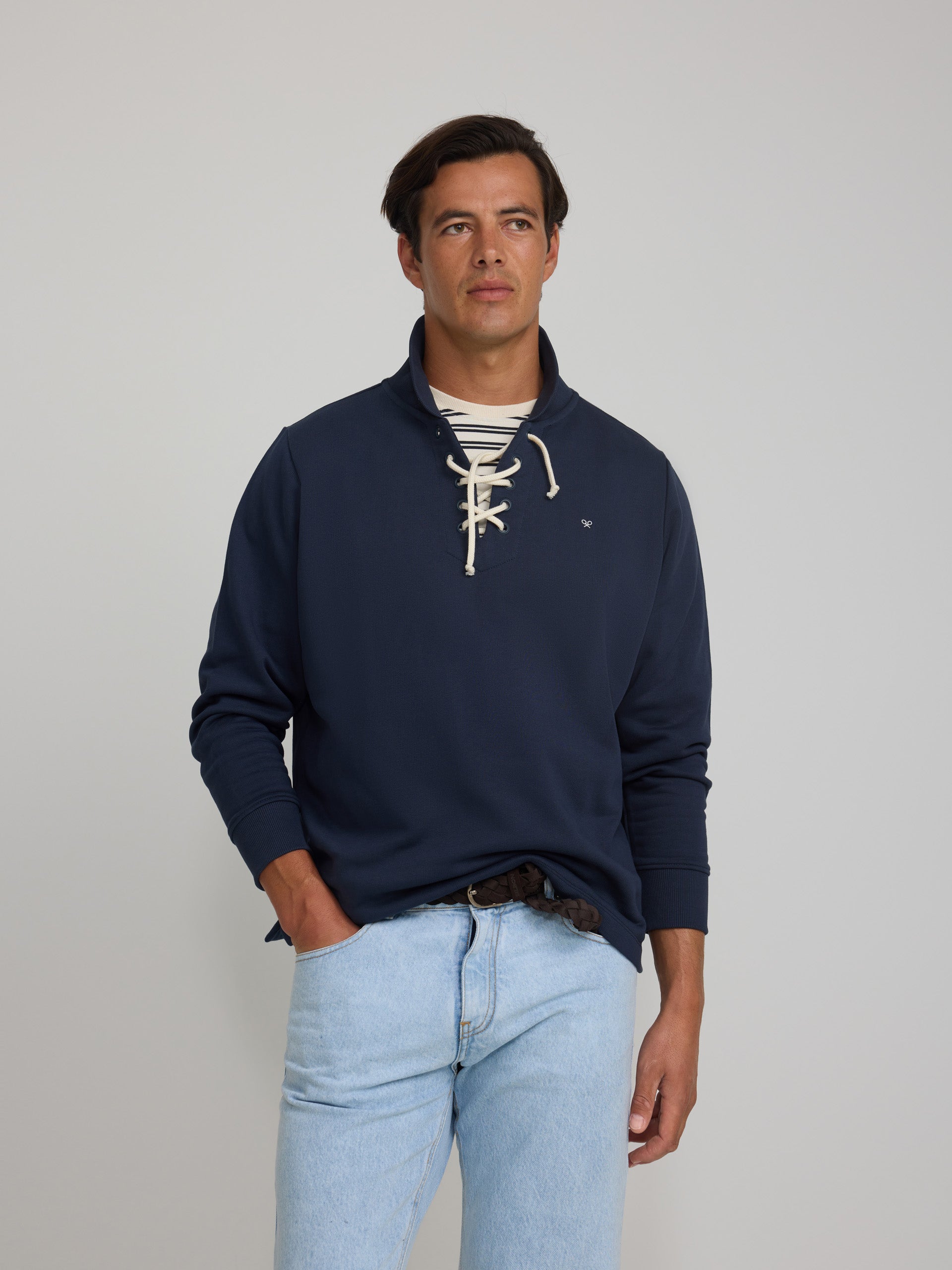 Sudadera nautica cruise azul marino