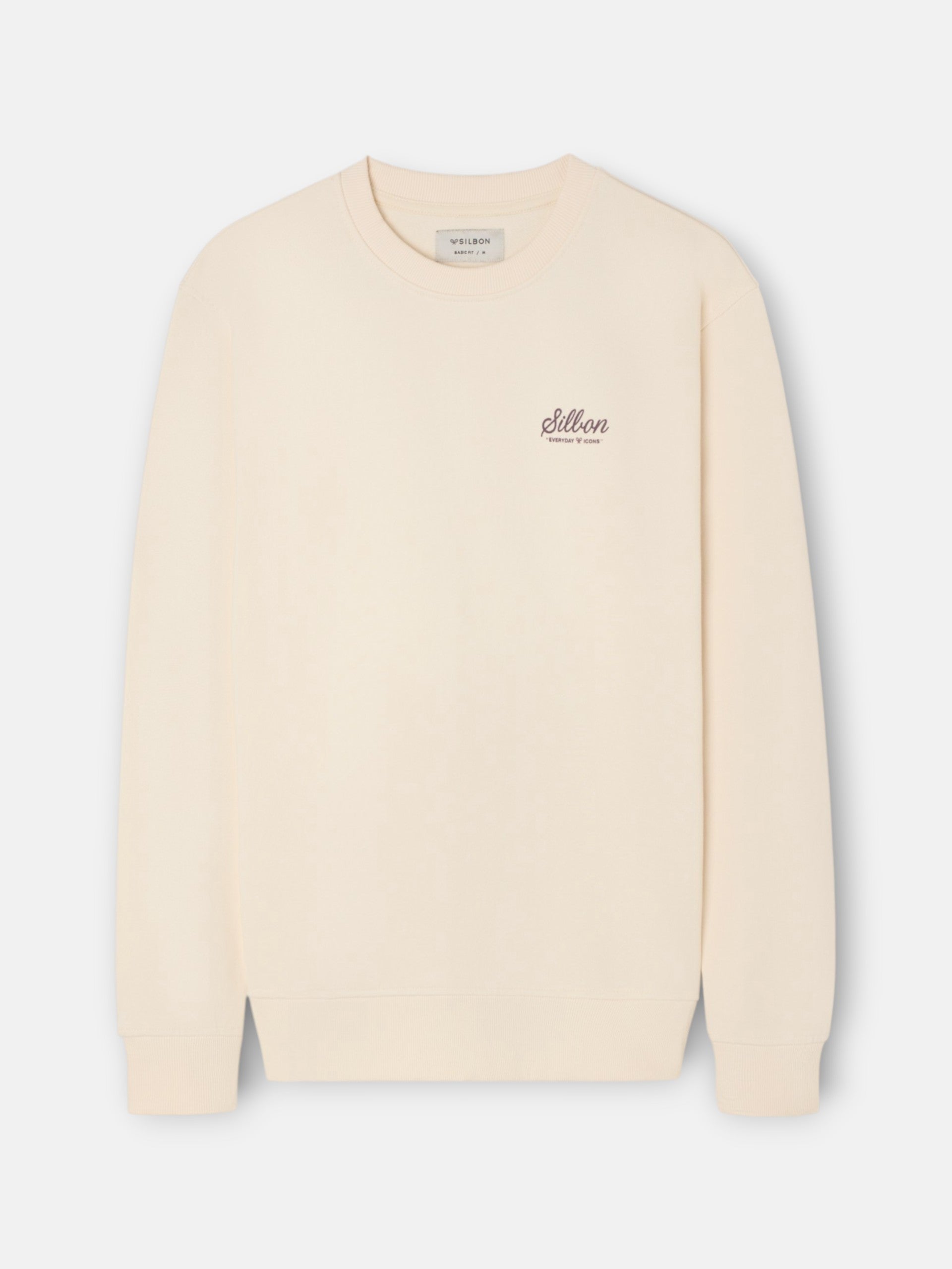 Sudadera varsity club crema