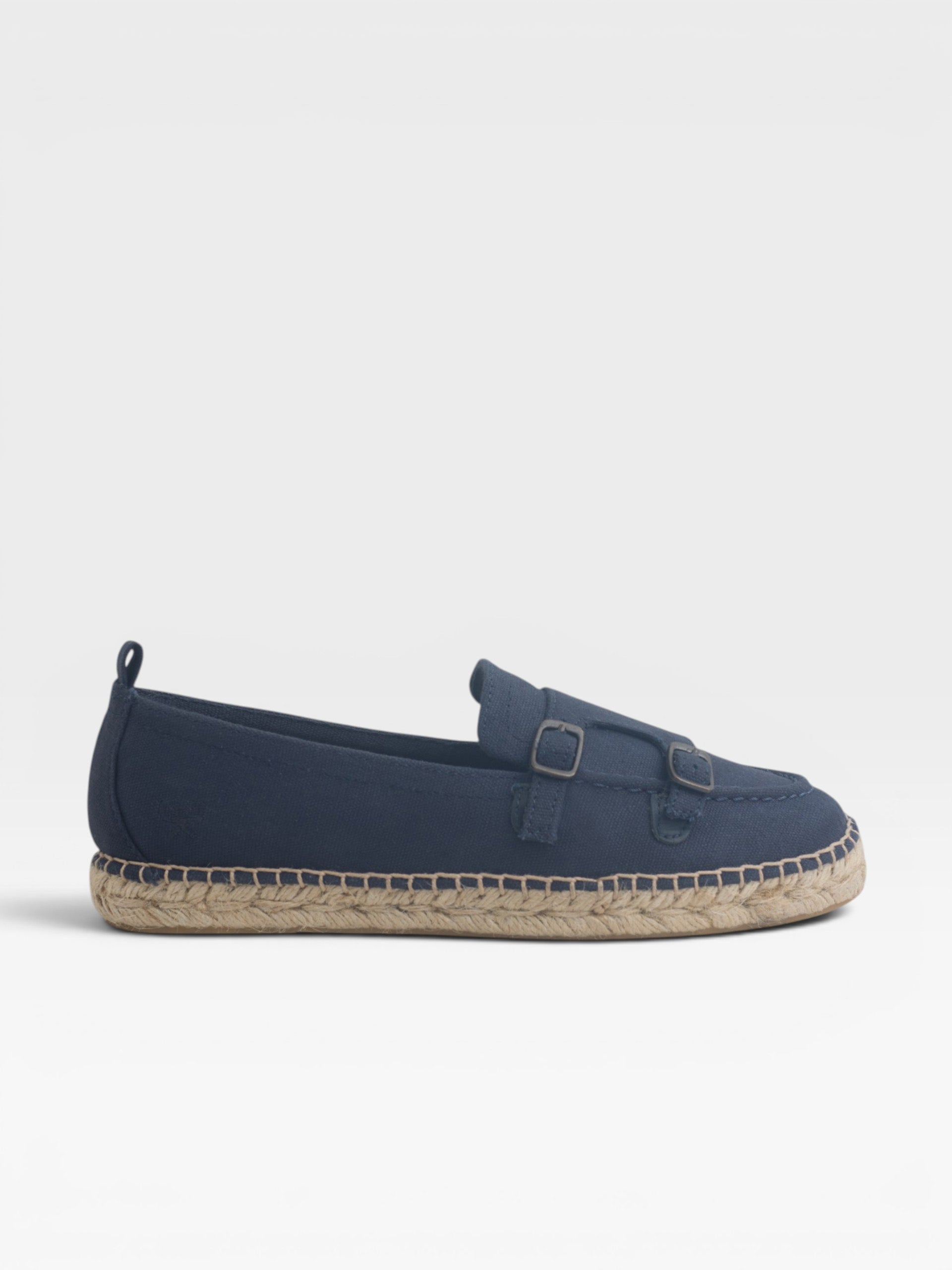 Espadrille à boucle bleue