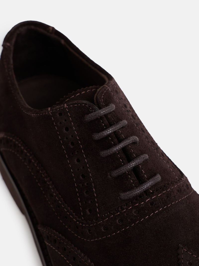 Zapato clasico ante marron
