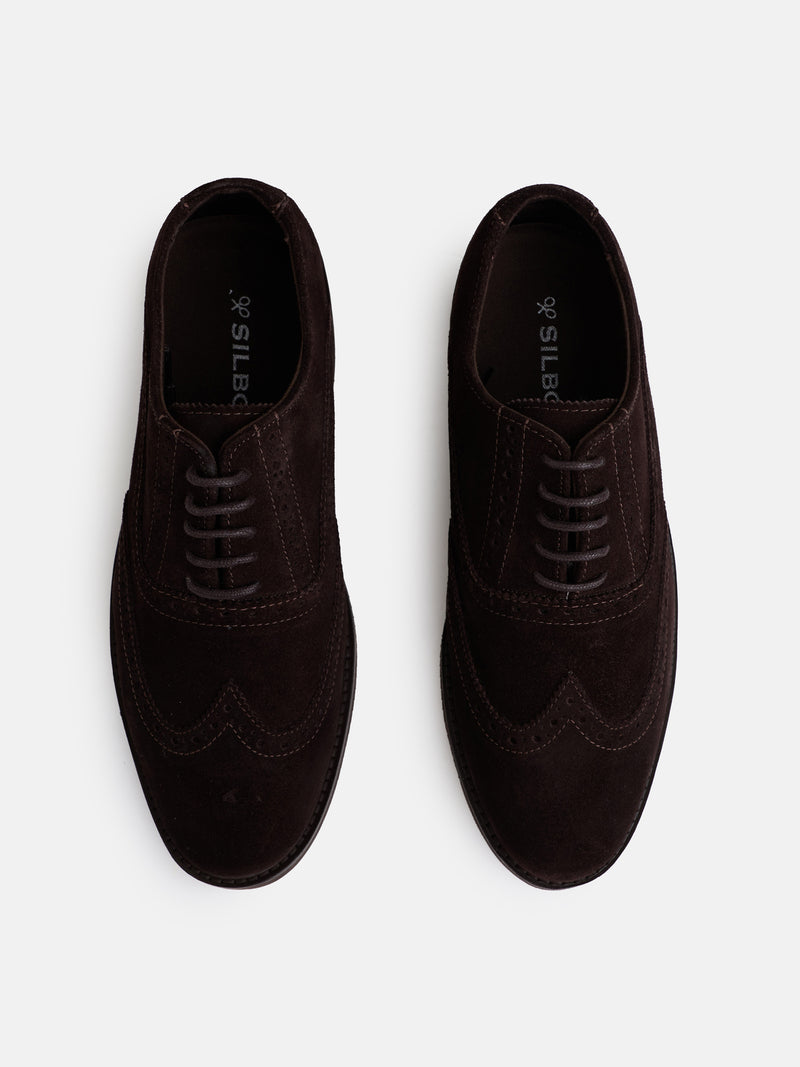 Zapato clasico ante marron