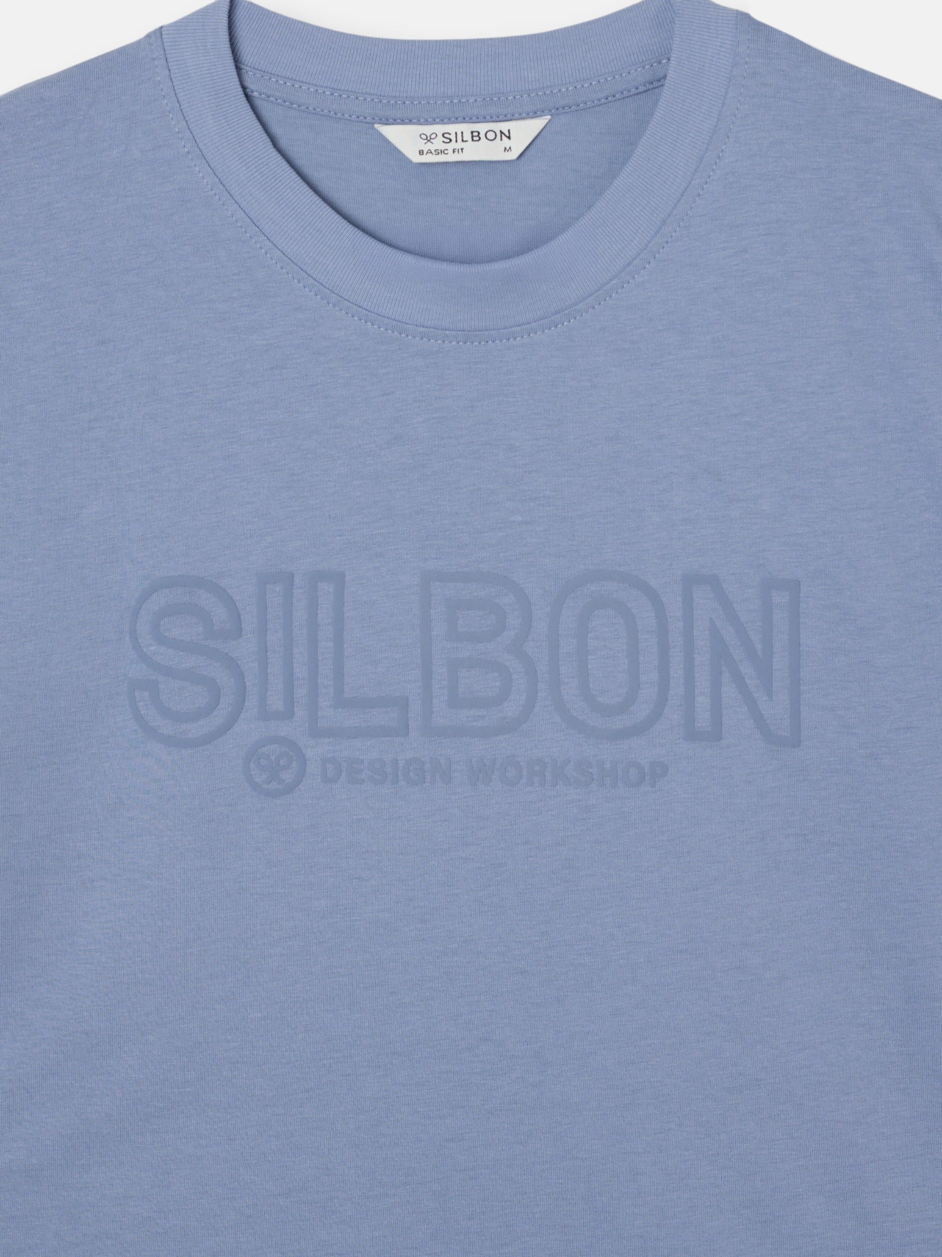 Camiseta design workshop azul marino