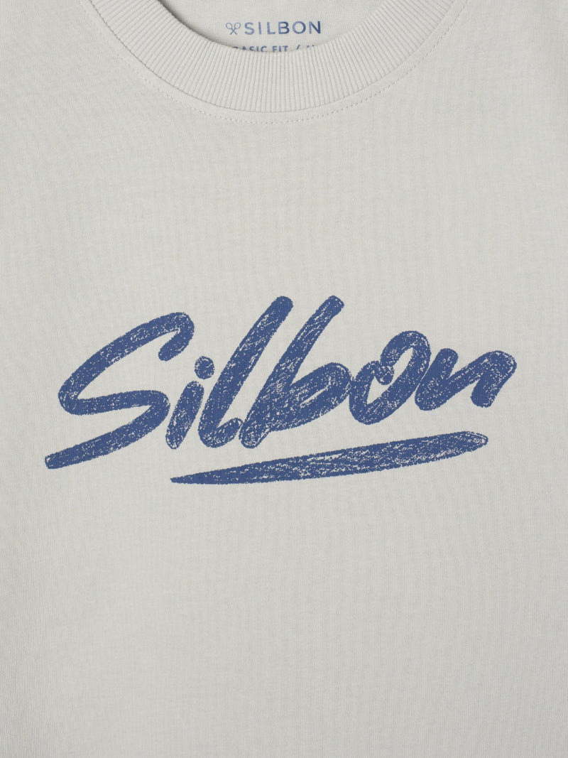Camiseta silbon pencil gris claro