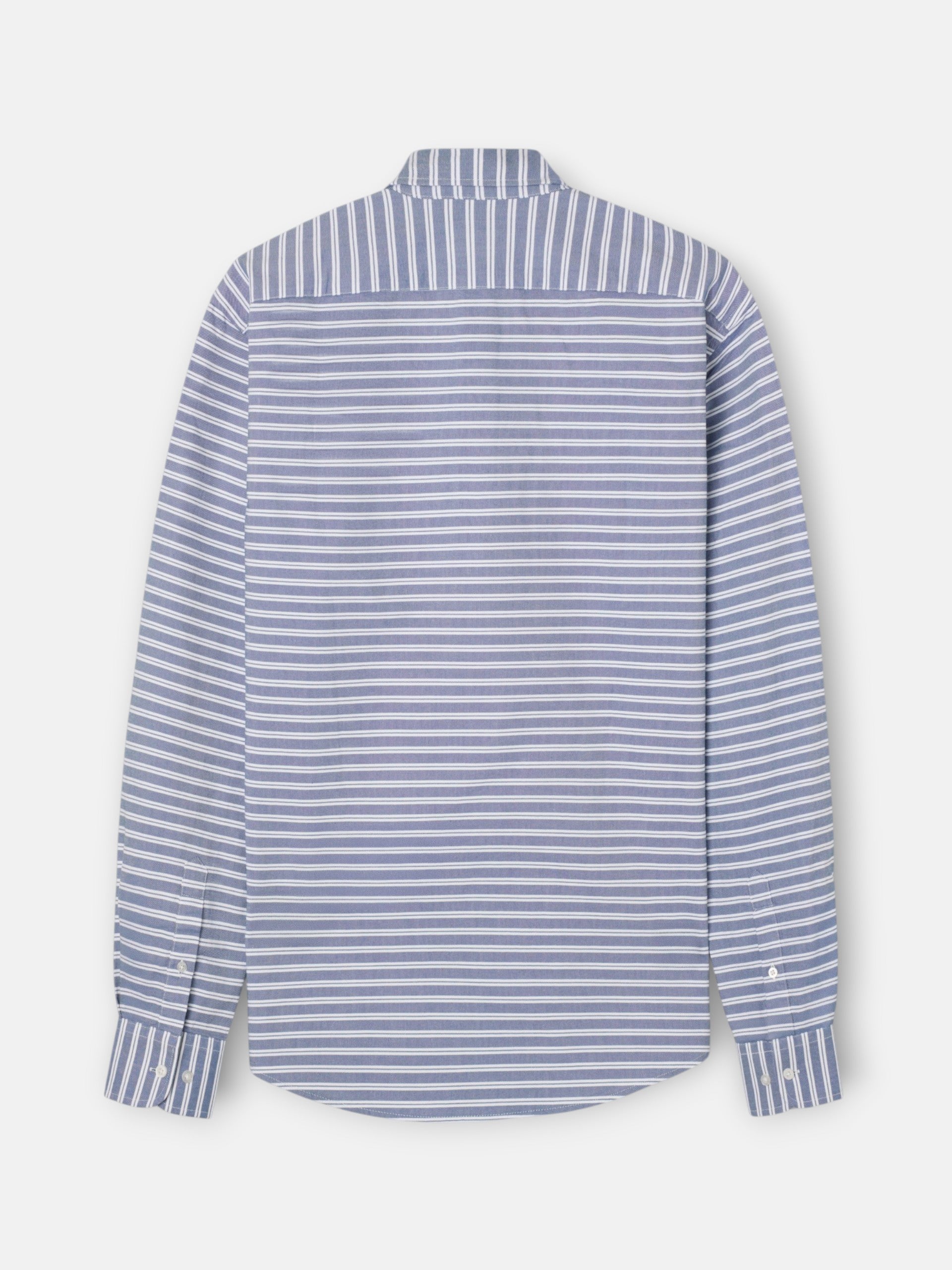 Polera oxford raya horizontal navy