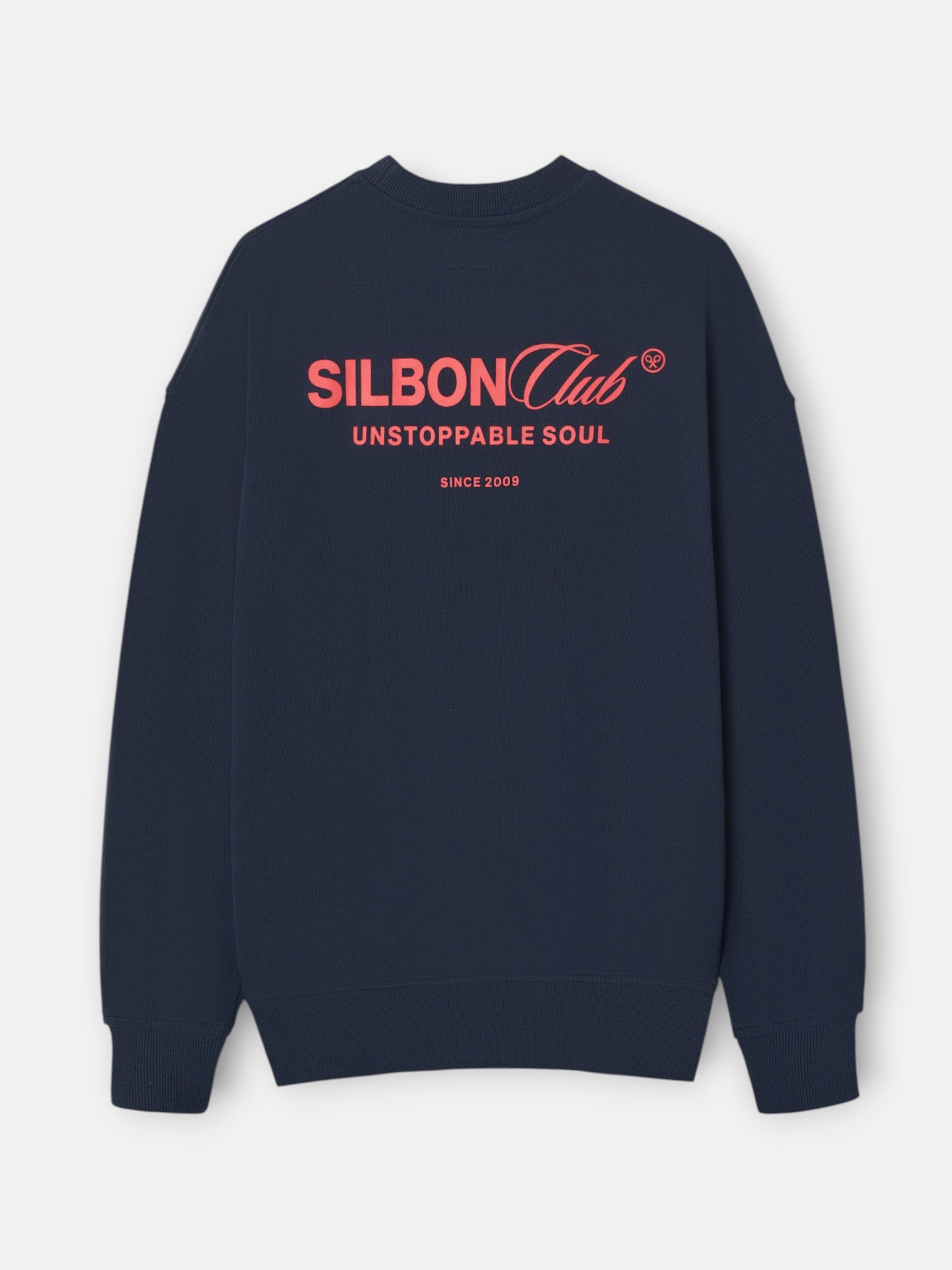 Sudadera relaxed fit silbon club azul marino