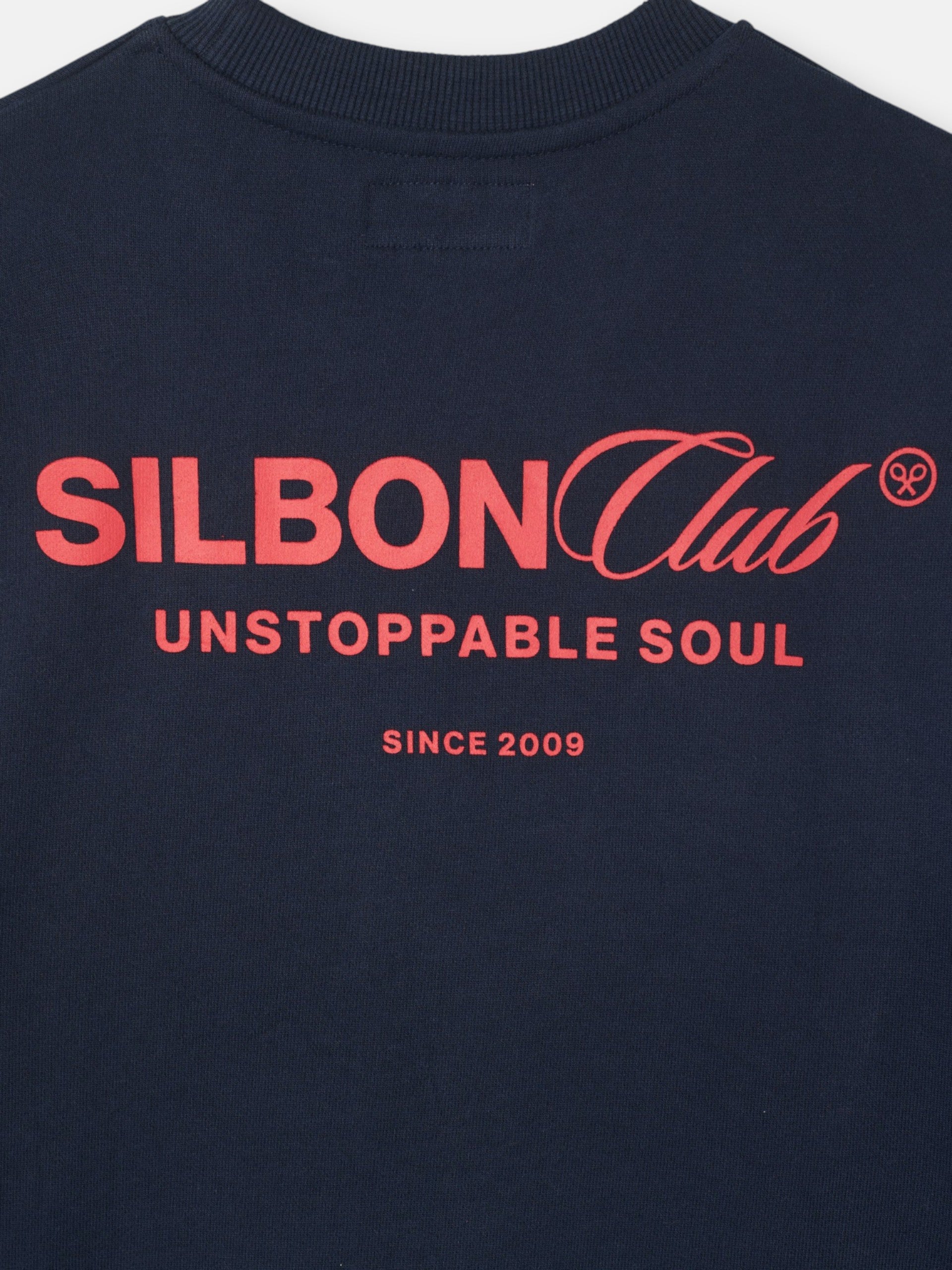 Sudadera relaxed fit silbon club azul marino