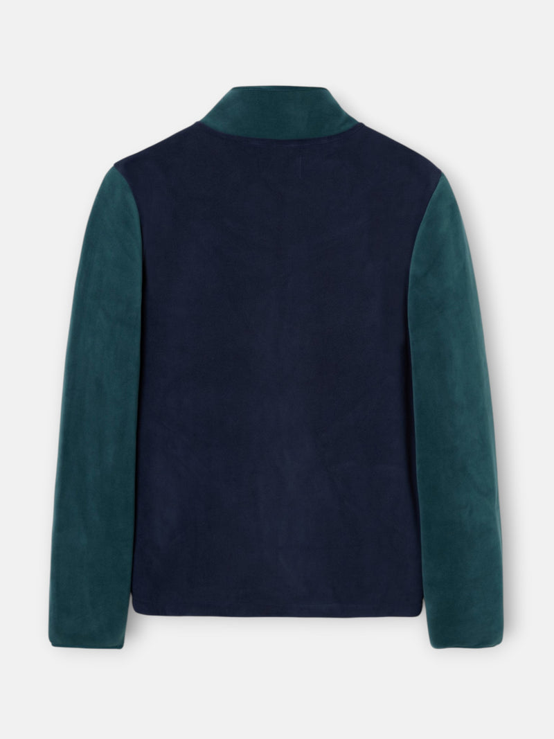 Two-tone navy blue fleece
