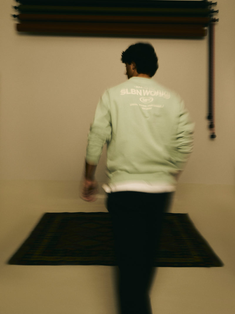 Sudadera slbn works verde