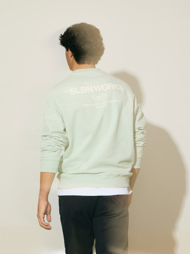 Sudadera slbn works verde