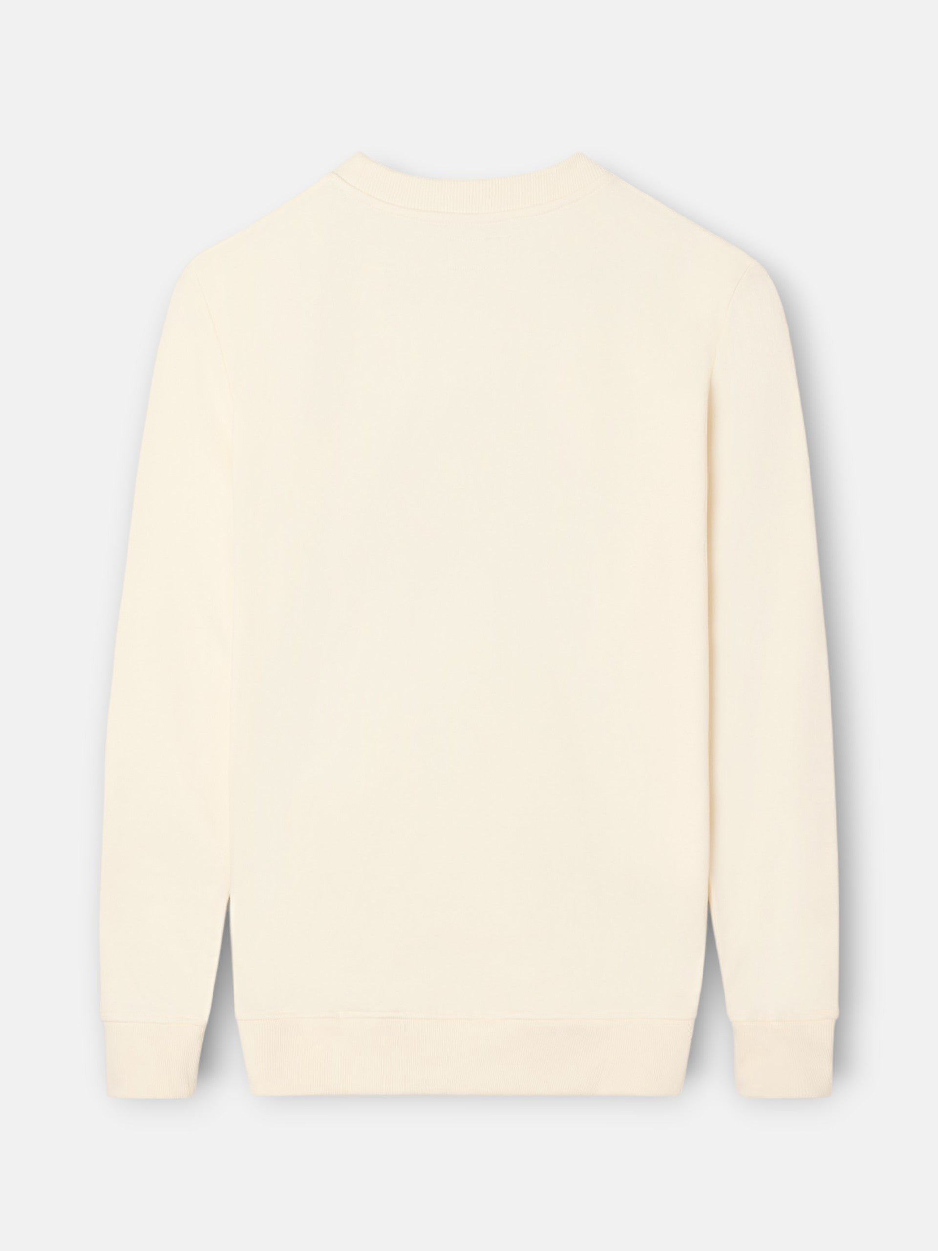 Sudadera relaxed fit silbon bordado crema