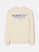 Sudadera relaxed fit silbon club crema