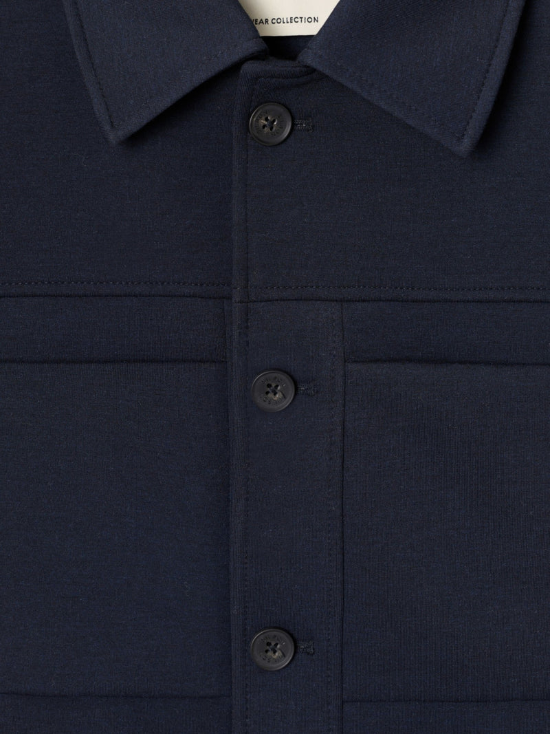 Chaqueta bolsillos azul marino
