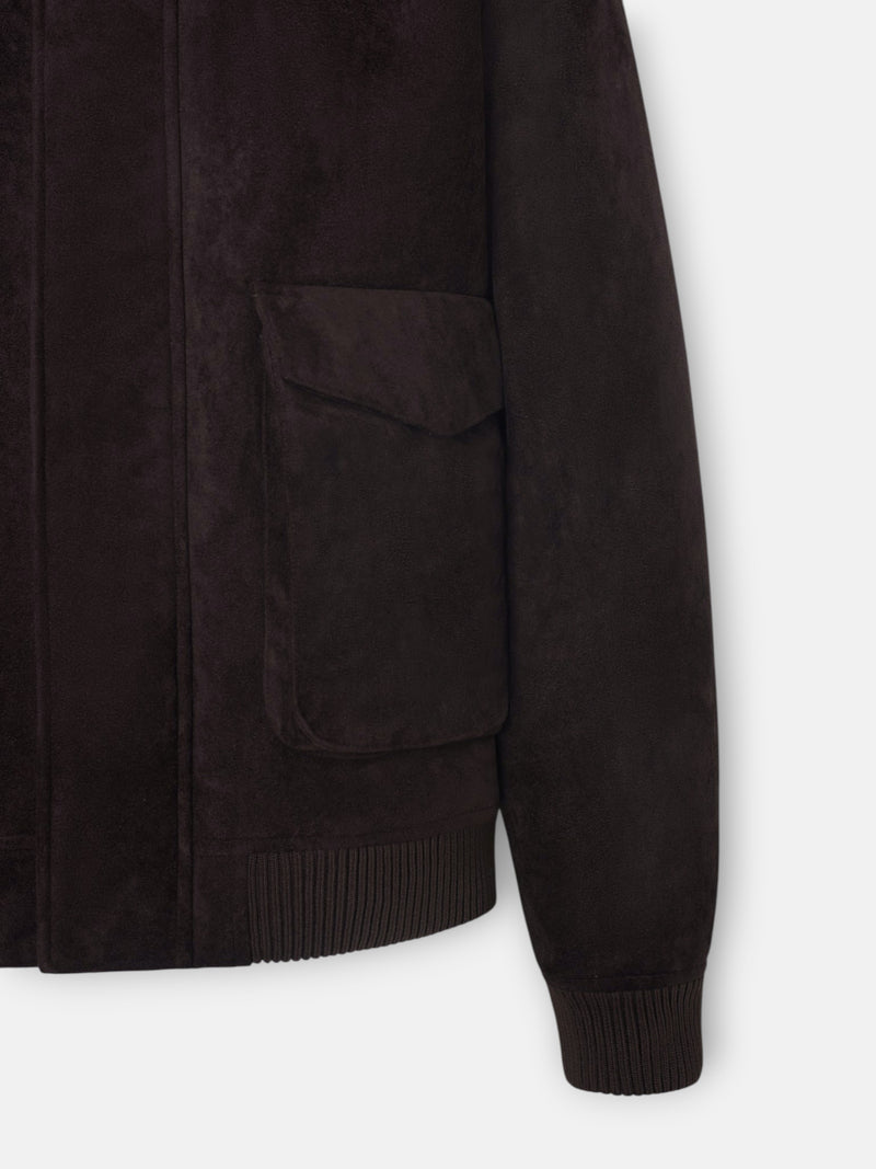 Brown suede jacket