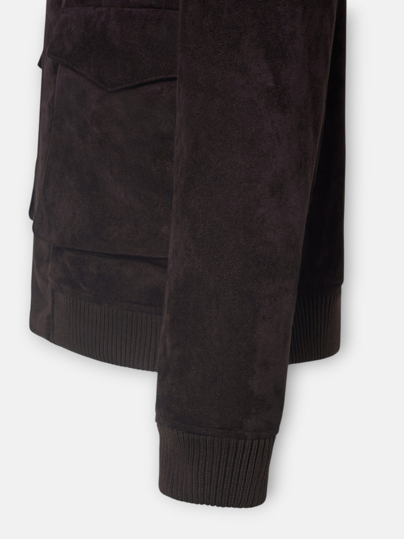 Brown suede jacket