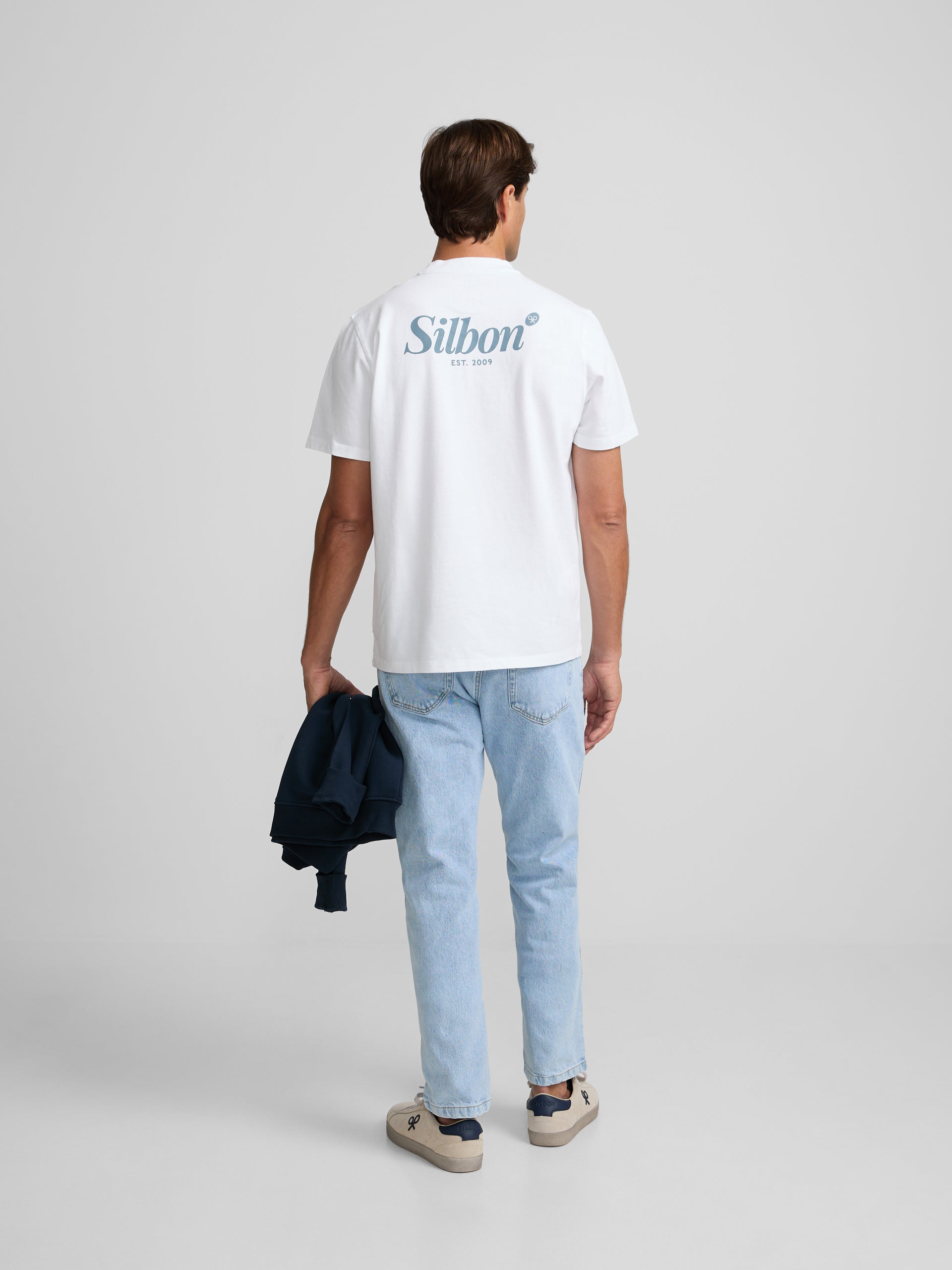 T-shirt Silbon stylo marqueur blanc