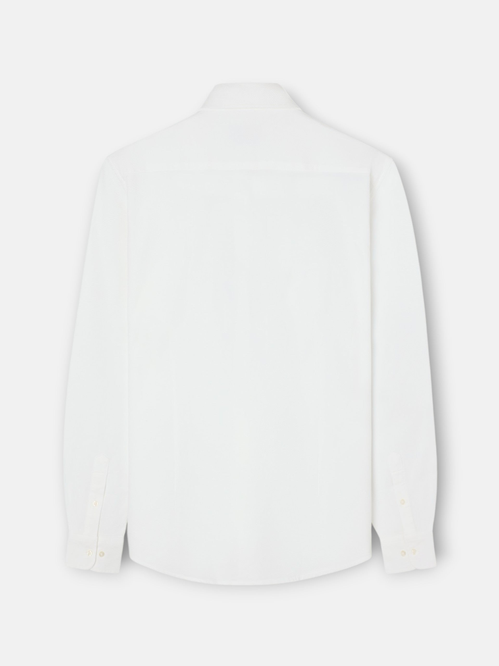 White structured sport shirt