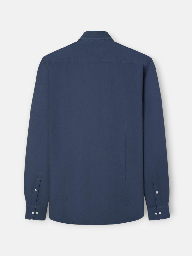 Navy structured sport shirt