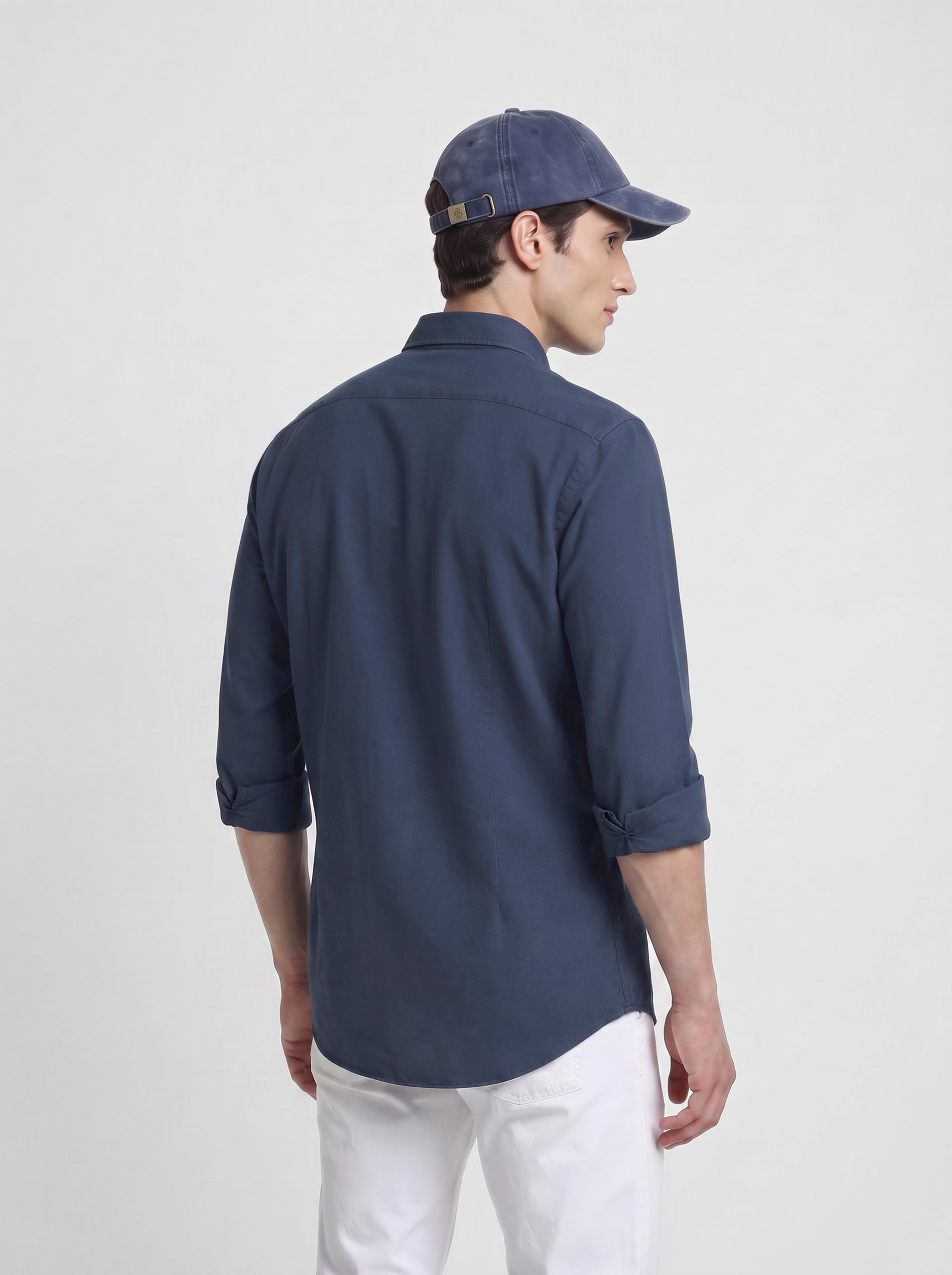 Camisa sport estructura navy