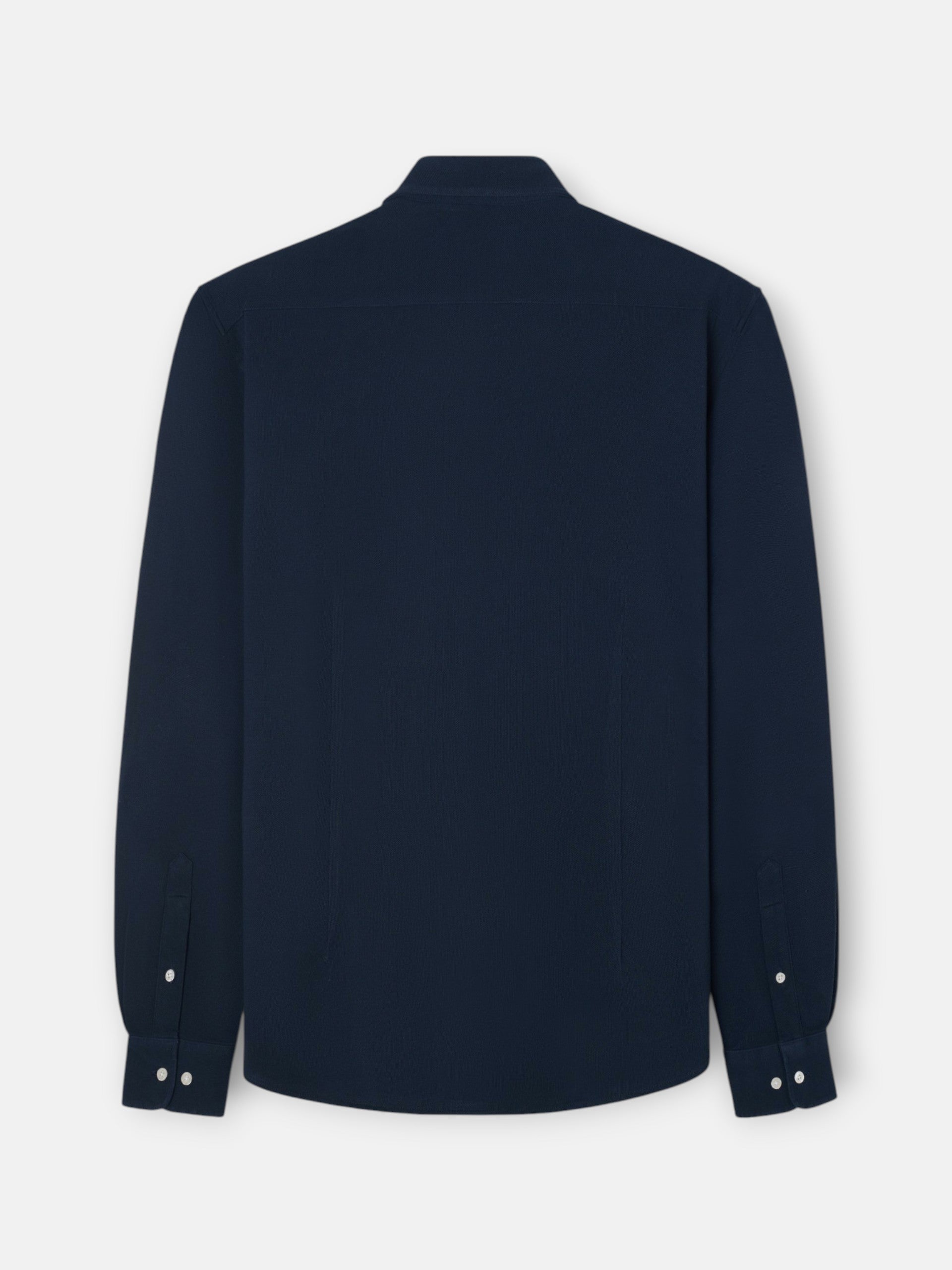 Navy pique sport shirt