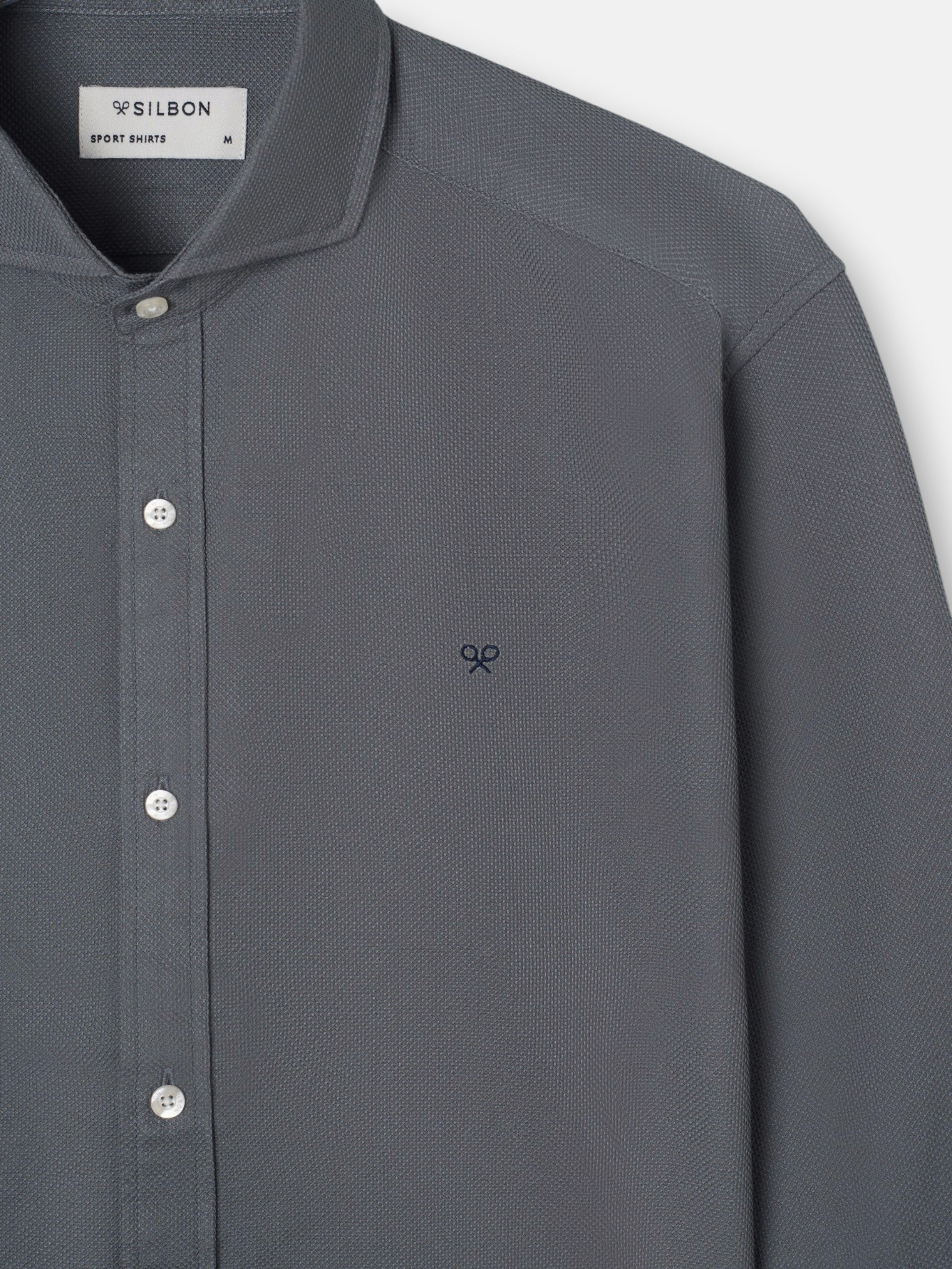 Camisa sport estructura verde oscuro