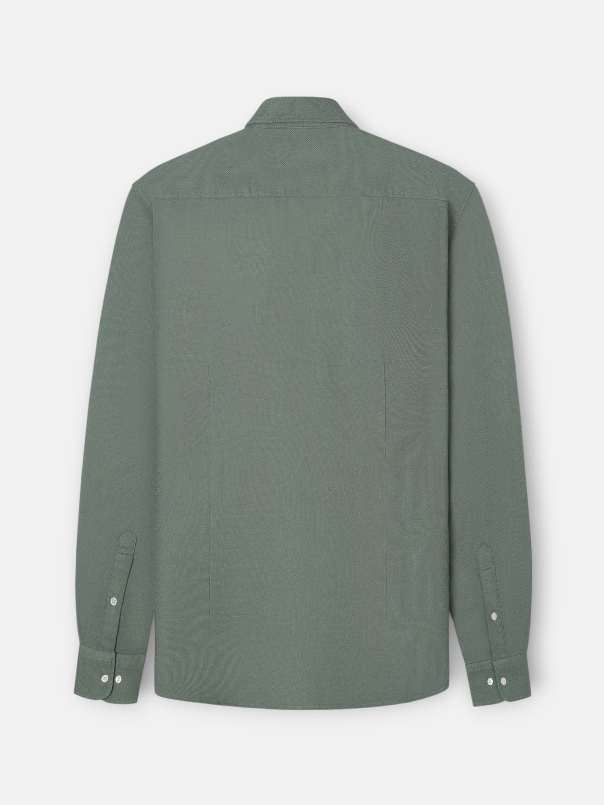 Green structured sport shirt