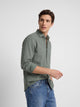 Green structured sport shirt