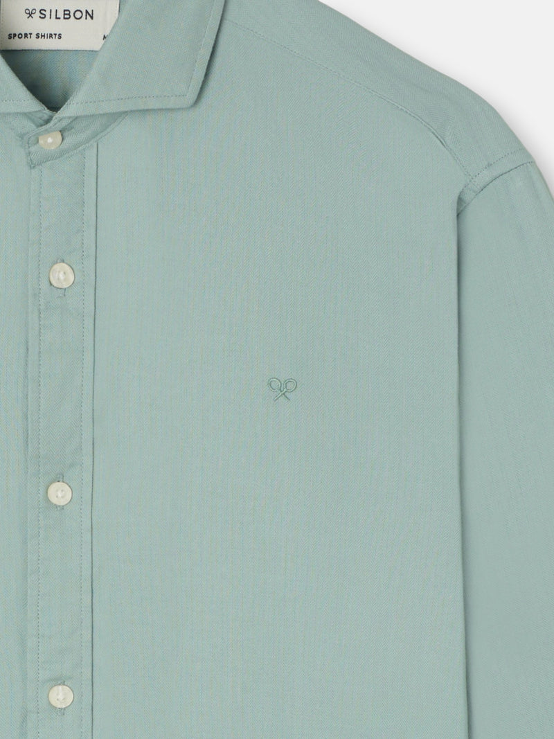 Camisa sport espinha verde